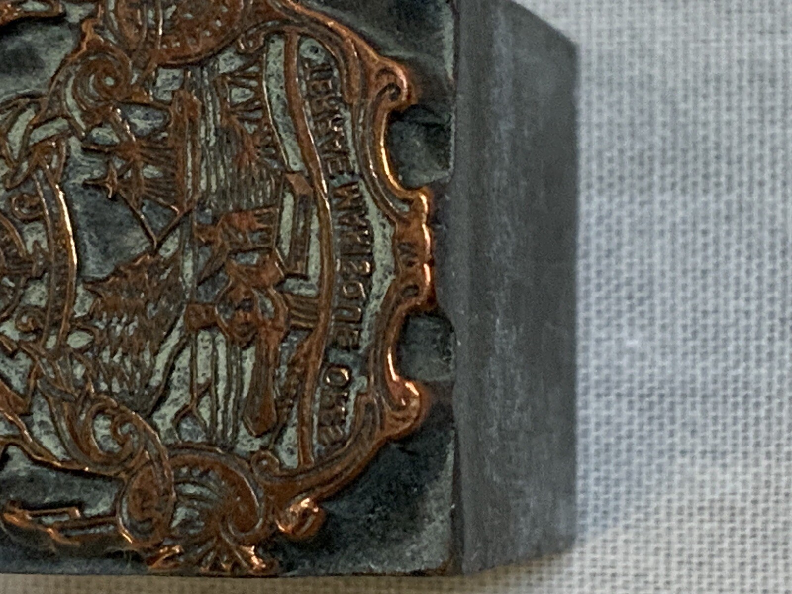 Vintage Letter Press Print Block