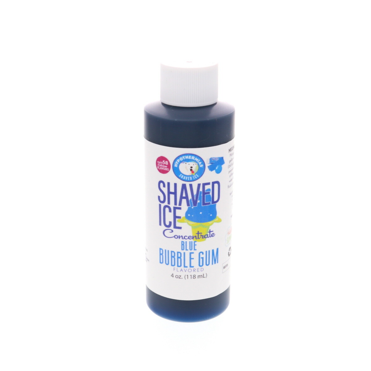Hypothermias BLUE BUBBLE GUM Flavor ? Snow Cone machine Concentrate UNSWEET