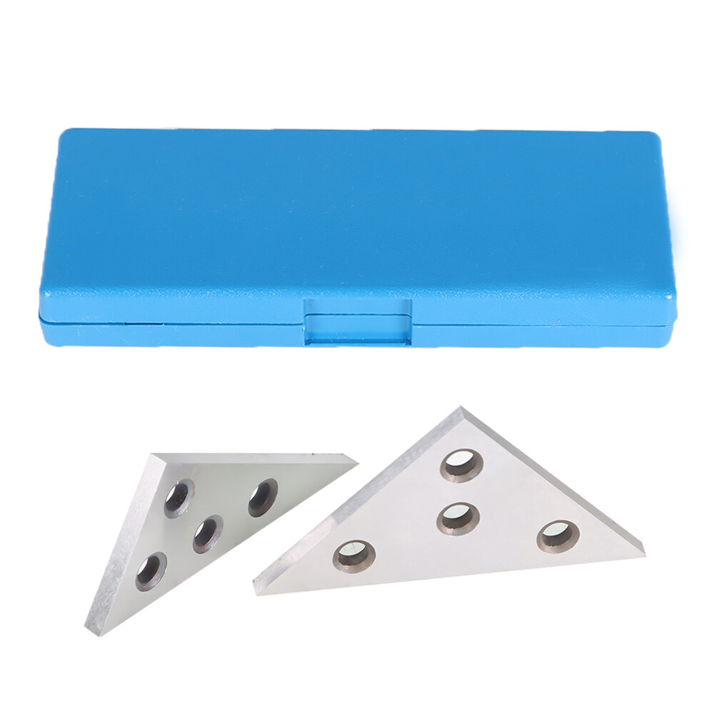 2PC 45 45 90 Degree Angle Blocks 30 60 90 Degree Angle Machinist Plate 0.0001″