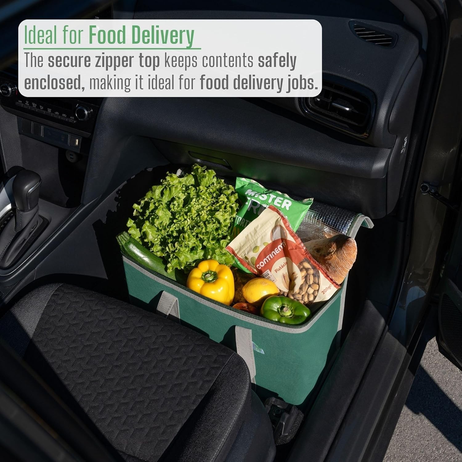 VENO 2 Pack Cooler Bag and Insulated Grocery Bags for 2 Pack, Green – 2