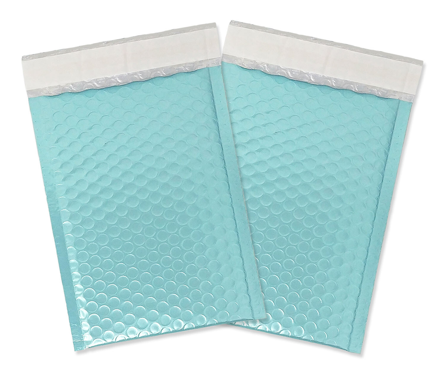 Aqua ICE BLUE Metallic Bubble Mailers 4×8, 8×12, 6×10, 9×13 NEW Padded Envelopes