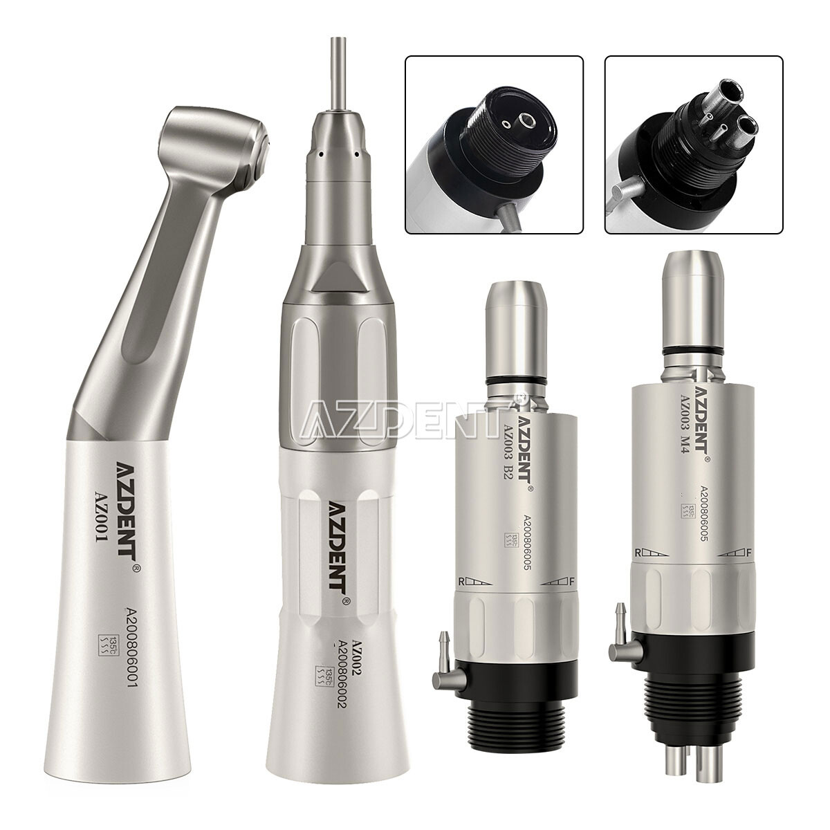 Dental Low Speed Straight Contra Angle Handpiece 2 4 Holes Air Motor