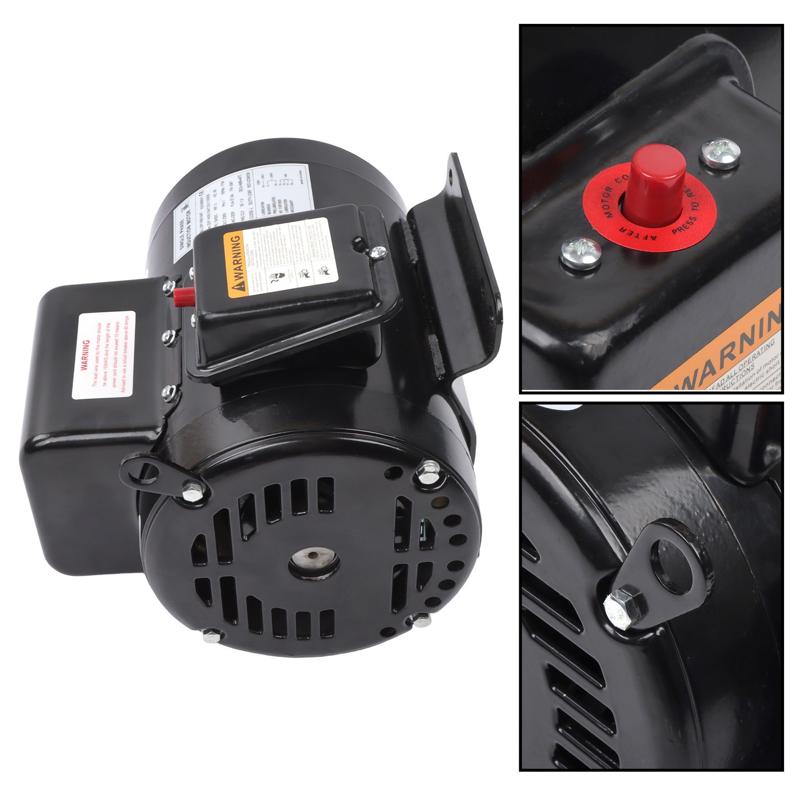 5 HP Single Phase ODP Compressor Motor 184T Frame 208-230V 60Hz Industrial
