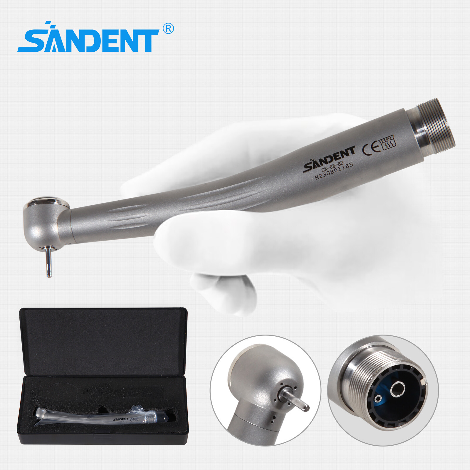 10x Dental High Speed Handpiece Ceramic Cartridage Push 2 Holes Single Spray