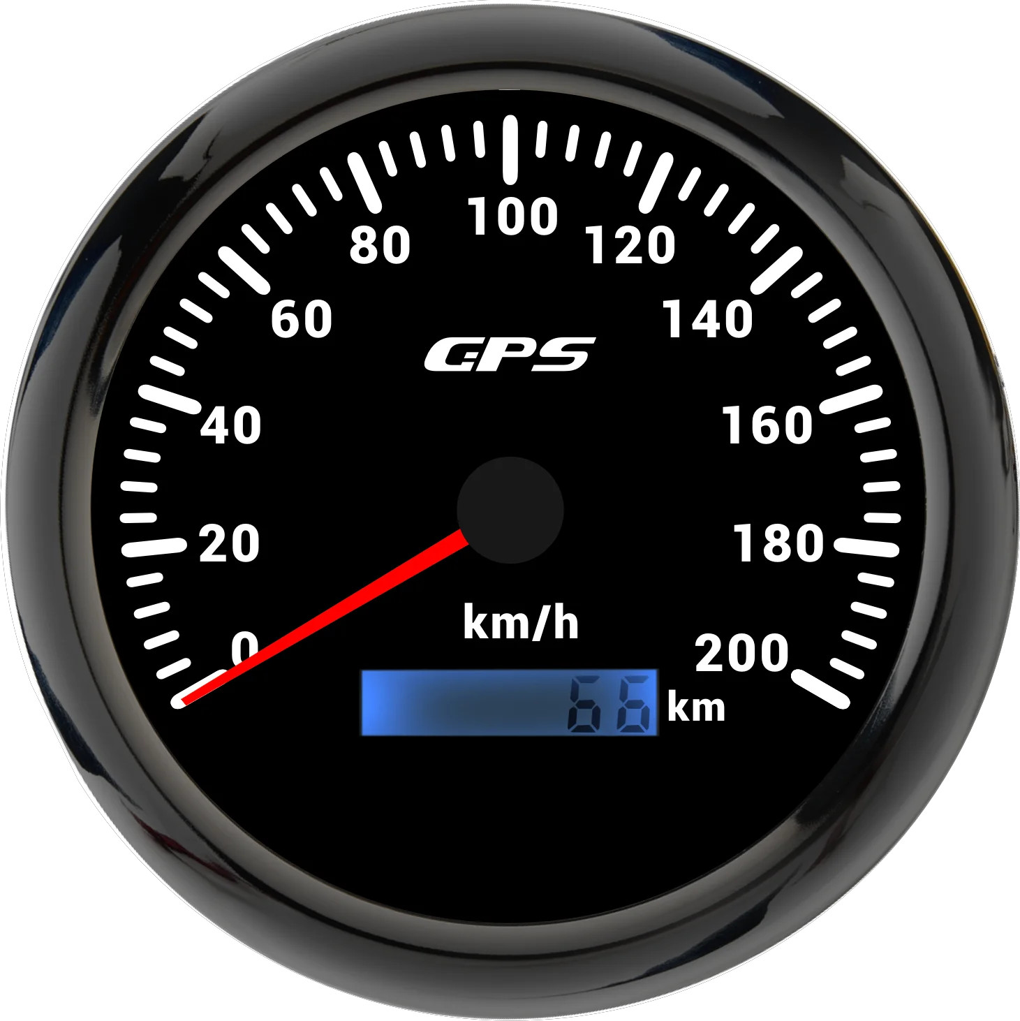 LED Universal 110MM GPS Speedometer 60/80/120/200KMH 80MPH Speed Gauge Meter