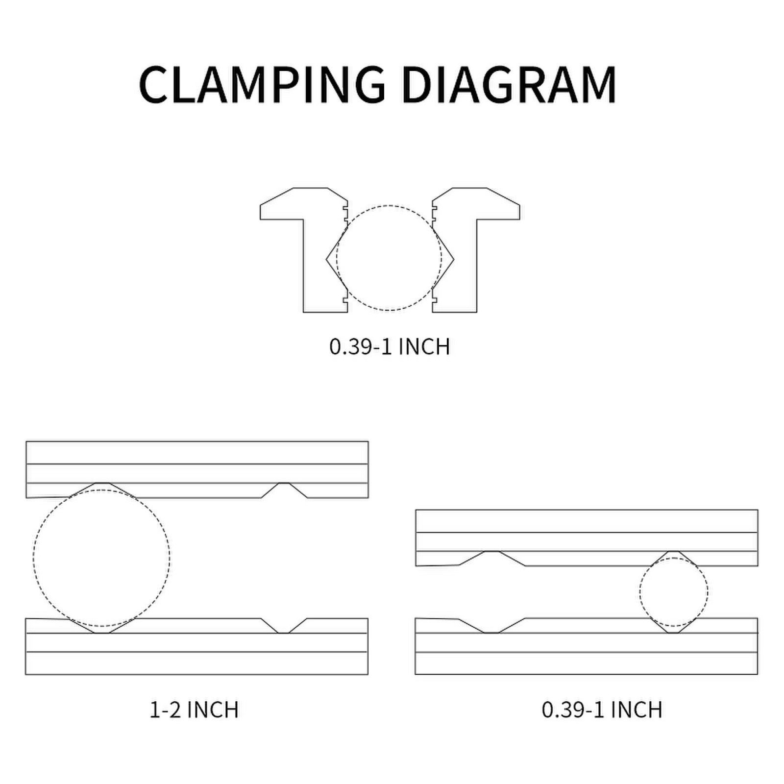2X Magnetic 4″ /5″ /6″ /8″ Aluminum Vise Jaws V-type Soft Rubber Pads Covers