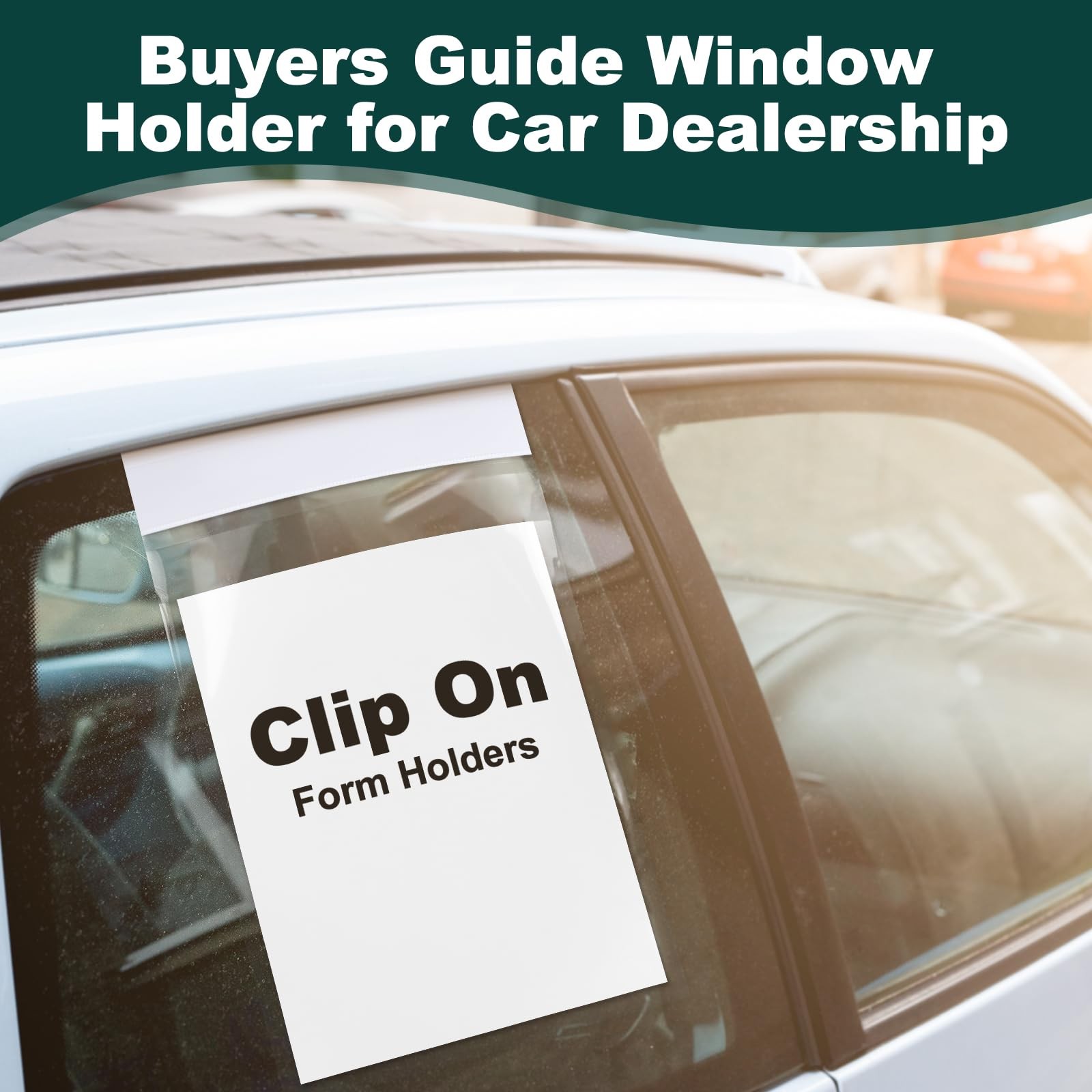 Saypacck 50 Pack Clip on Window Form Holder Buyers Guide Window Hangers Buyer…