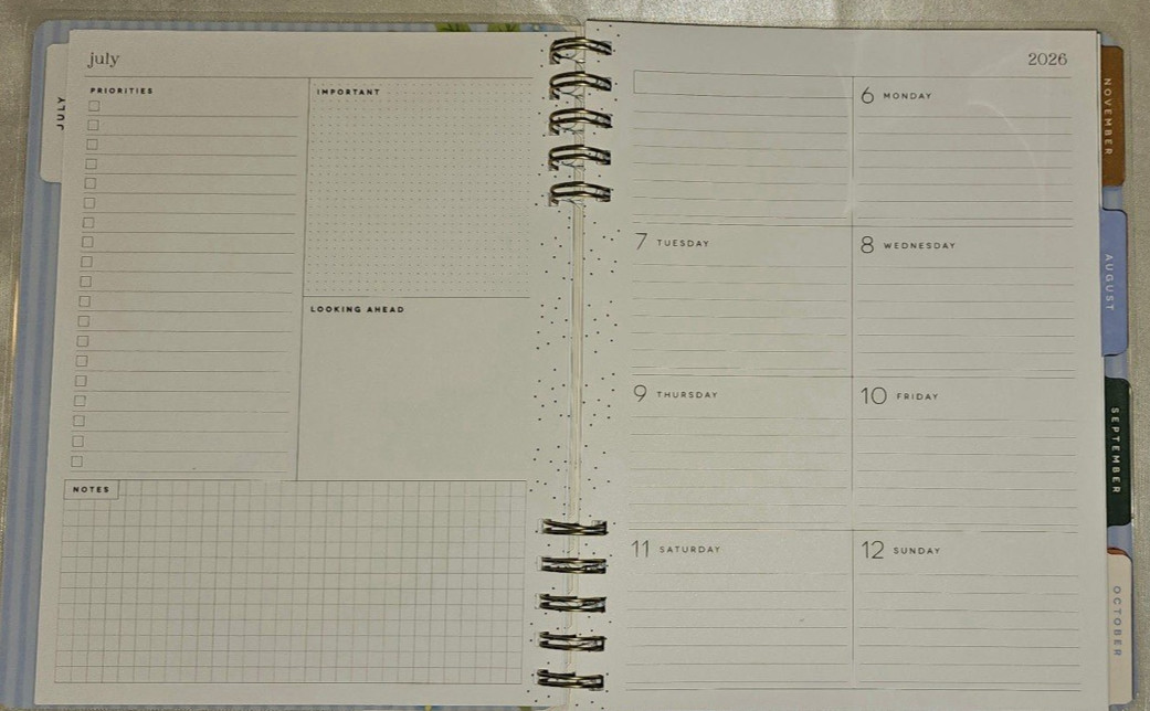 2026/2027 Happy Planner Country Charm Classic Dashboard Layout Planner