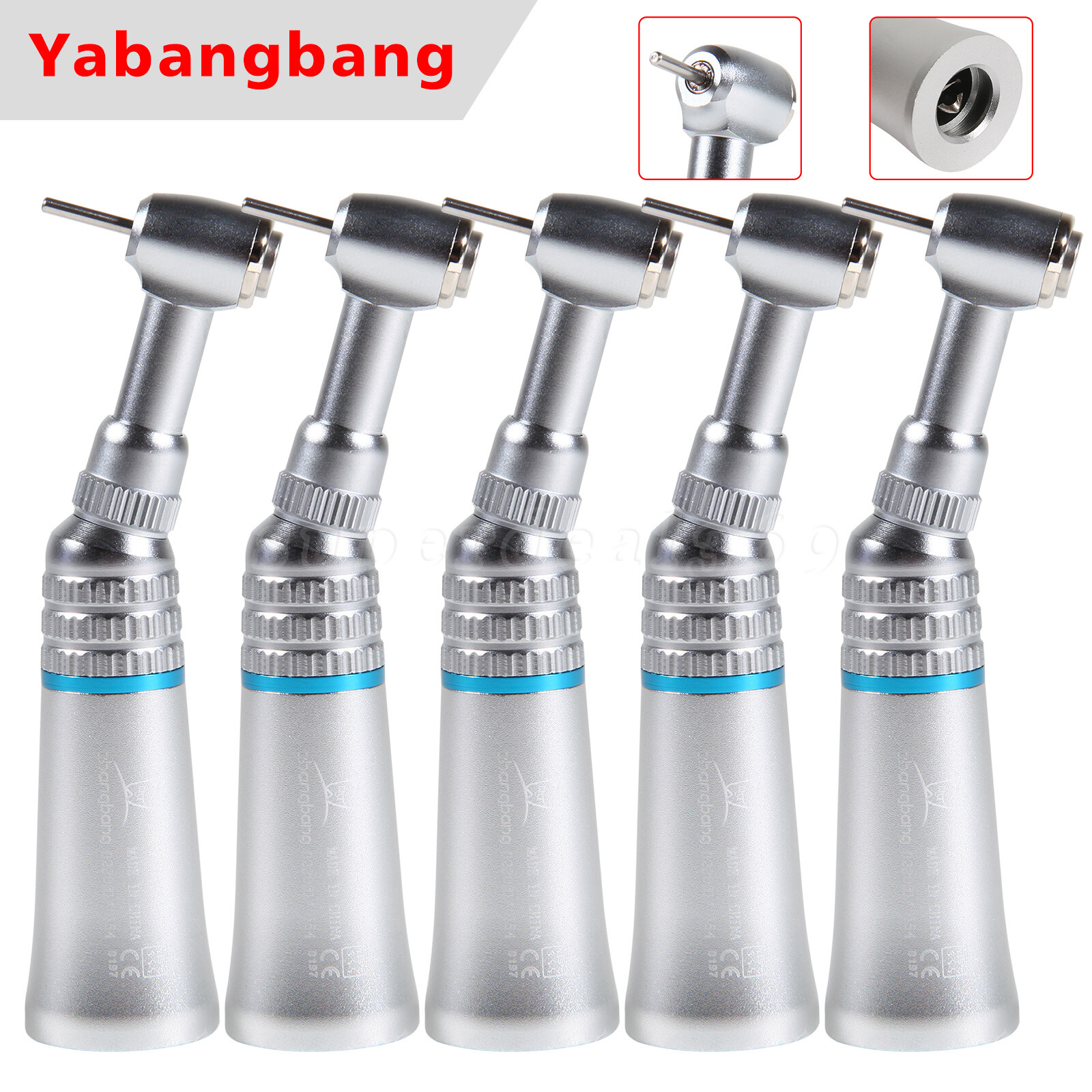 1-5 Pcs Dental Low Speed Contra Angle Handpiece Push Fit FG 1.6MM Burs YAG OR