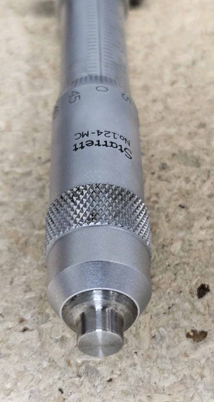 Starrett No. 124MDZ solid-rod inside micrometer set – 50mm to 800mm range USA