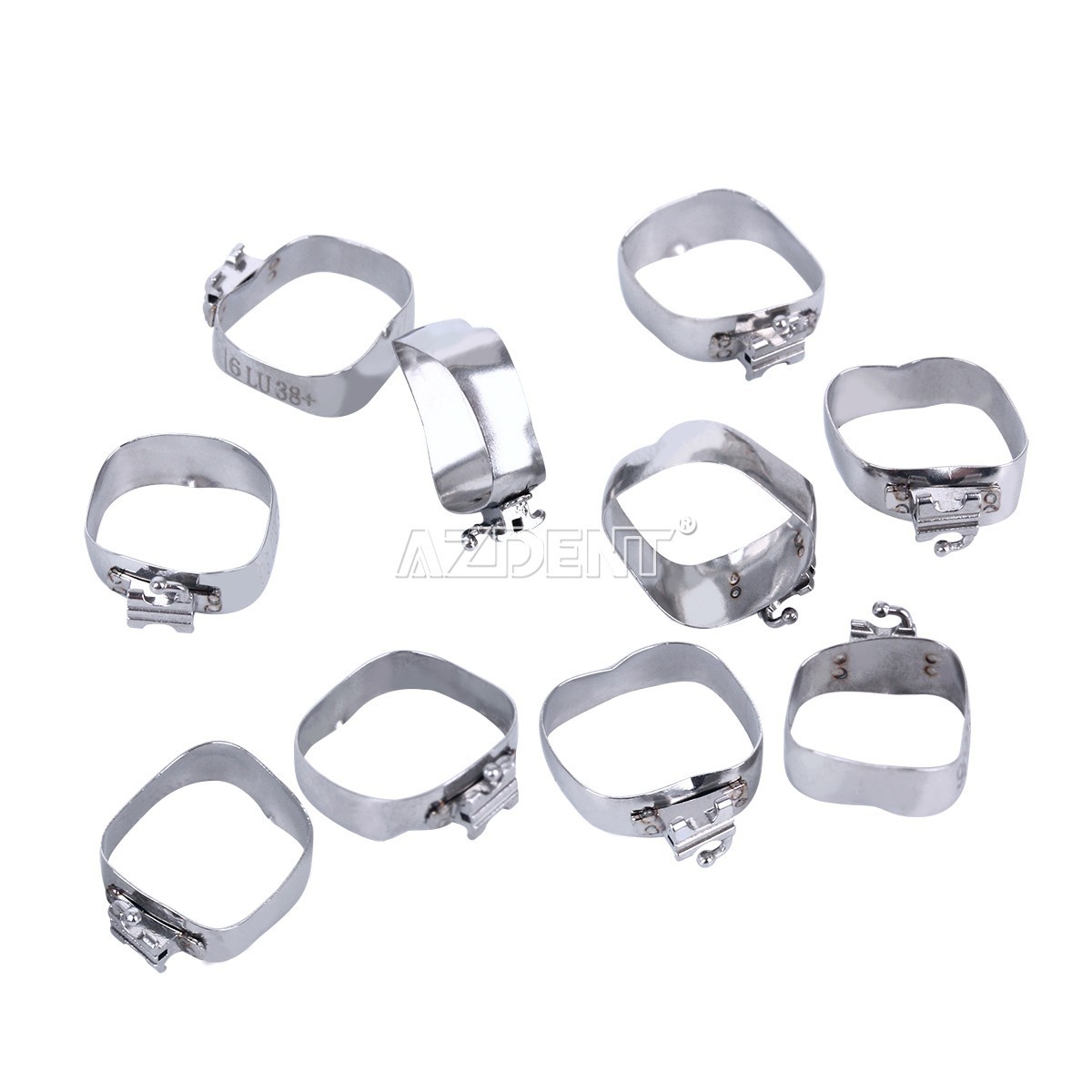 AZDENT Dental Ortho M Series Buccal Tube With Bands 1st Molar Roth.022 36#-40+#