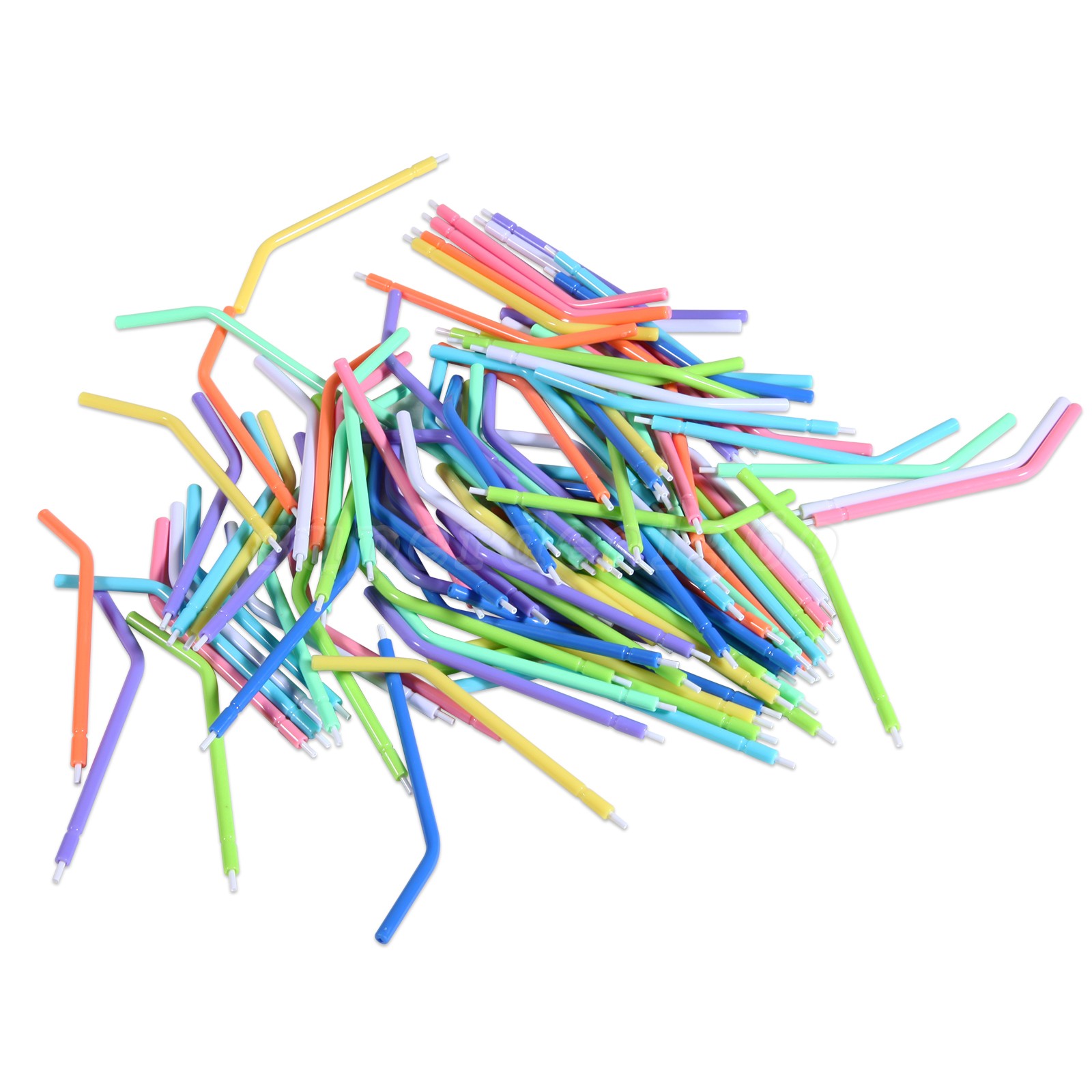 100PCS New Dental Polishing Polisher Prophy Cup Brush Nylon Latch Flat Type NO.1