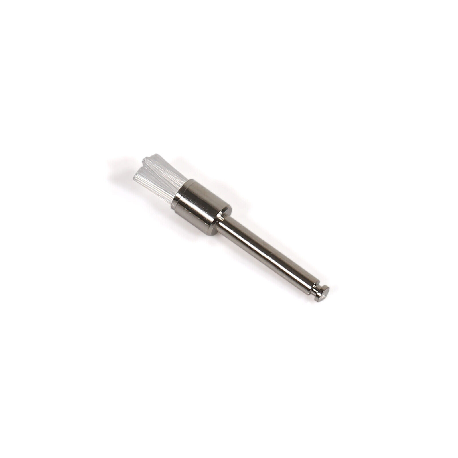 Dental White Nylon Polishing Flat Latch Polisher Prophy Brush Disposable 100 Pcs