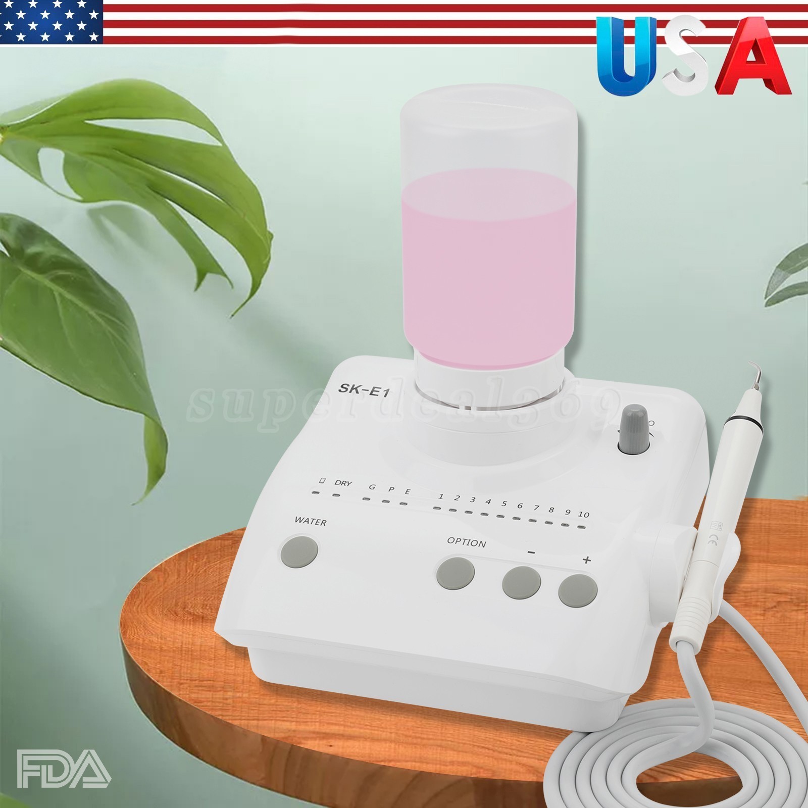 Auto Water Supply Dental Portable Ultrasonic Piezo Scaler fit Cavitron EMS CE