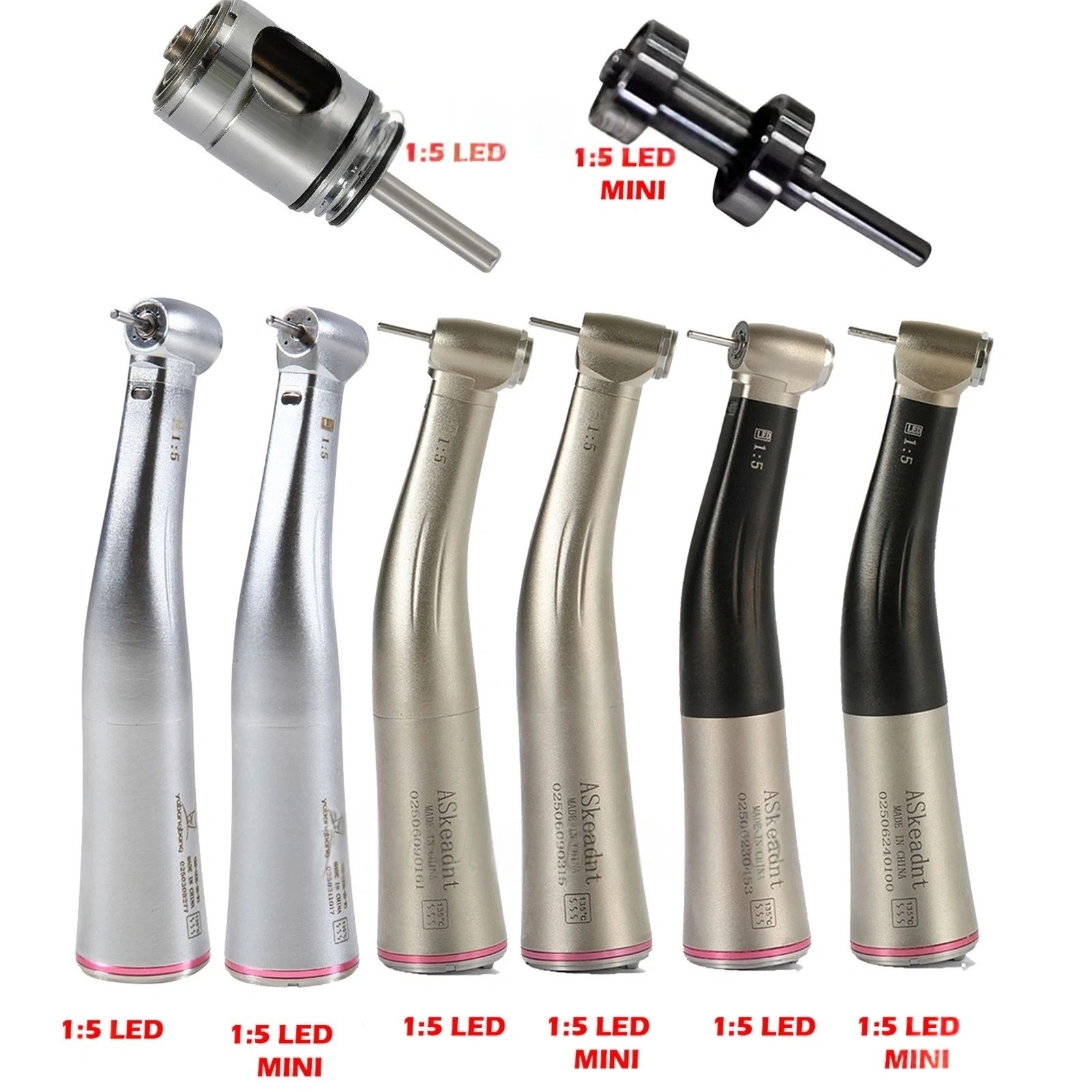Yabangbang Dental Electric Handpiece 1:5 Contra Angle Fiber Optic High Speed NSK