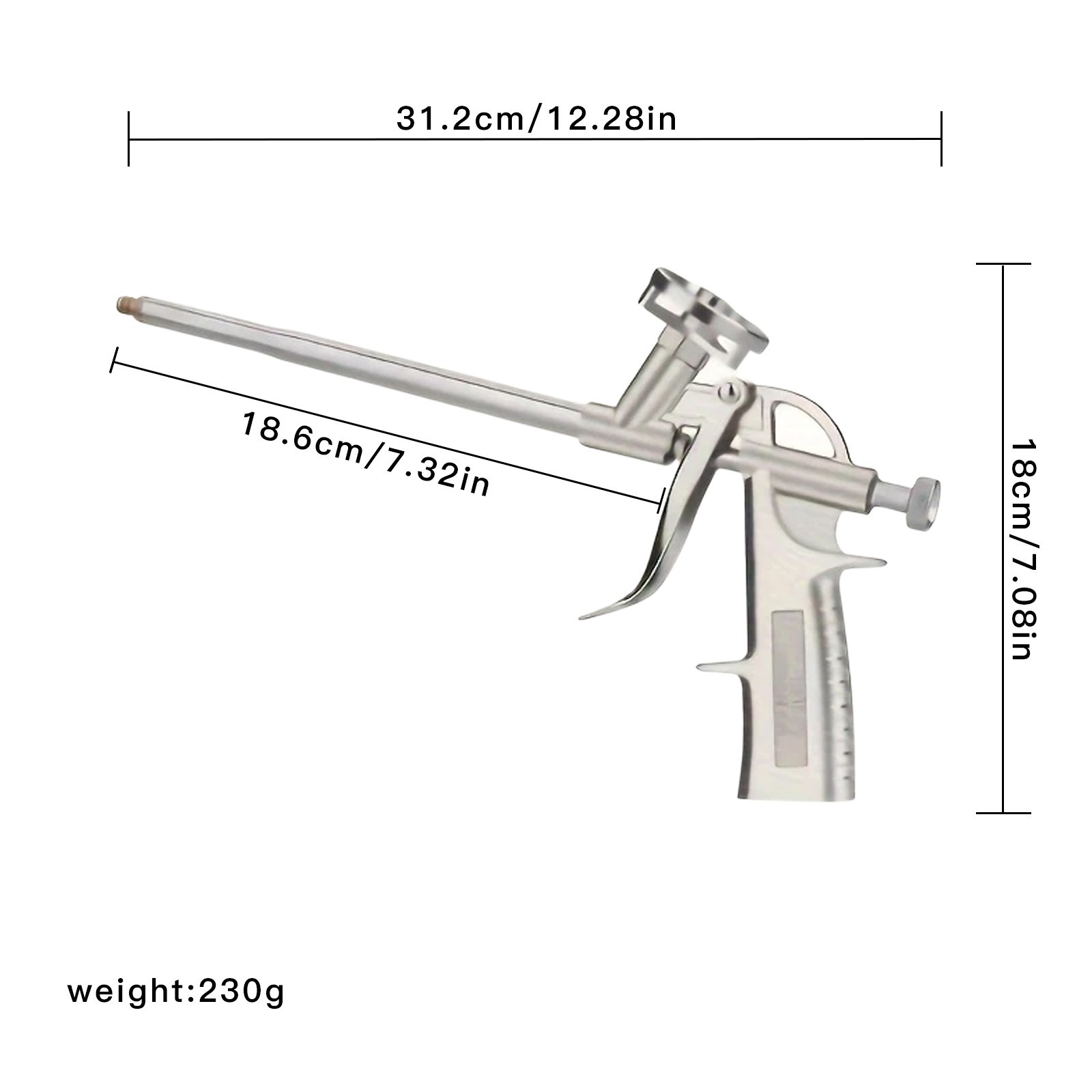 Alloy Foam Expanding Sealant Spray Gun Foam Sealant Airbrush Applicator Tool Gun