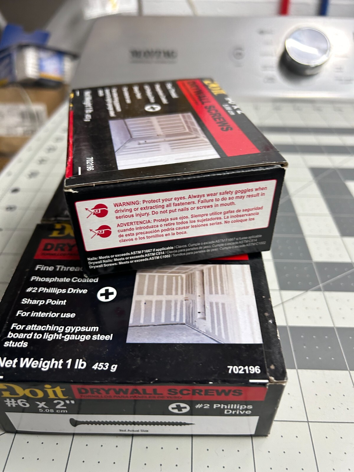 NOS 3-pounds LB Do It Best #6 x 2″ Fine Thread Phillips Head Drywall Screws