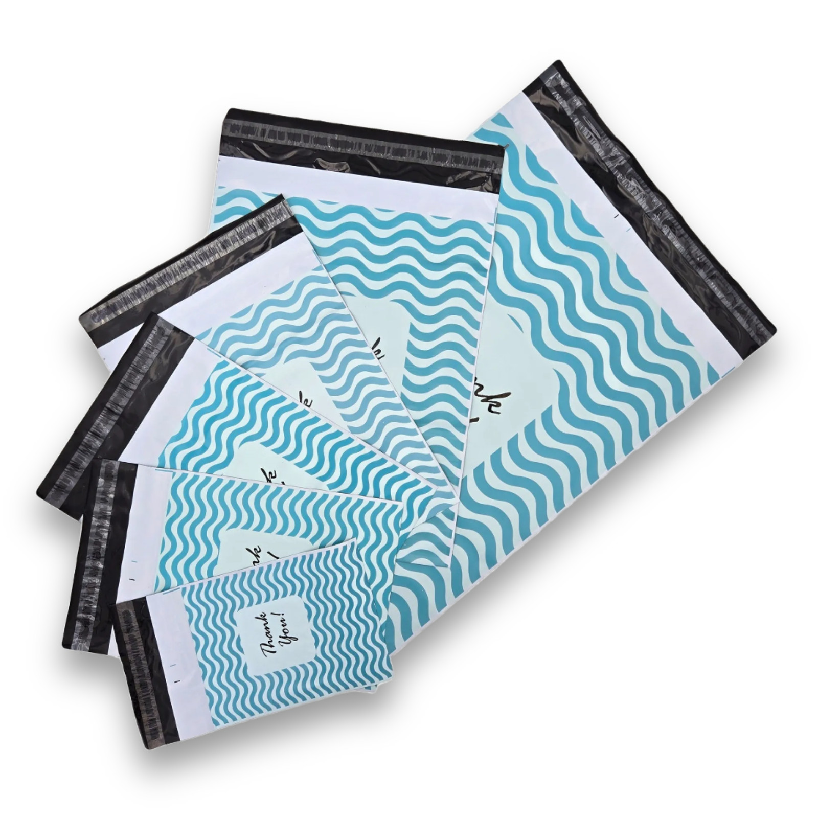 30 -1000pcs Poly Mailers Plastic Shipping Bags Envelopes Designer Prints 2.4Mil