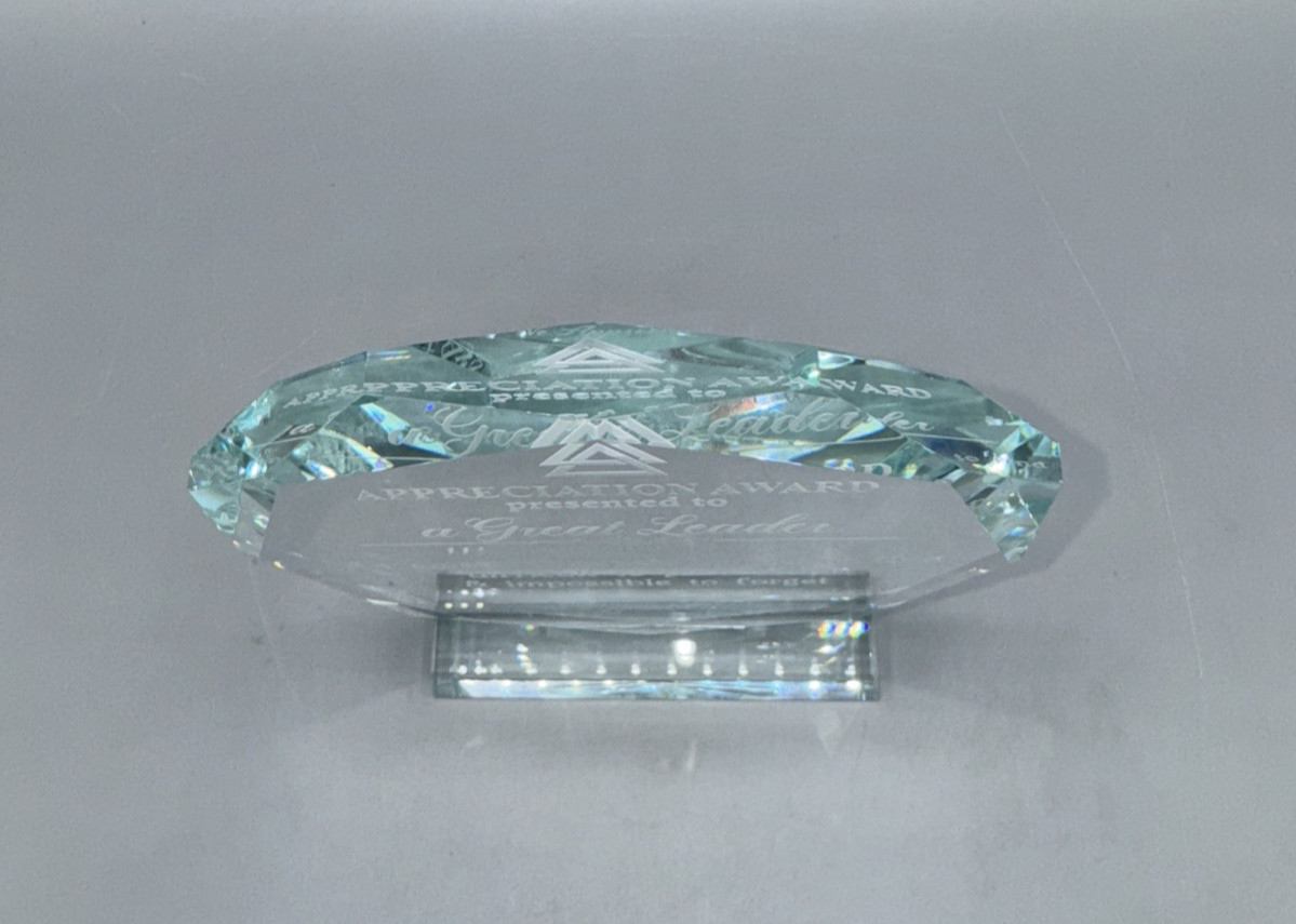 Boss Day Gifts for Women Men Clear Crystal Glass