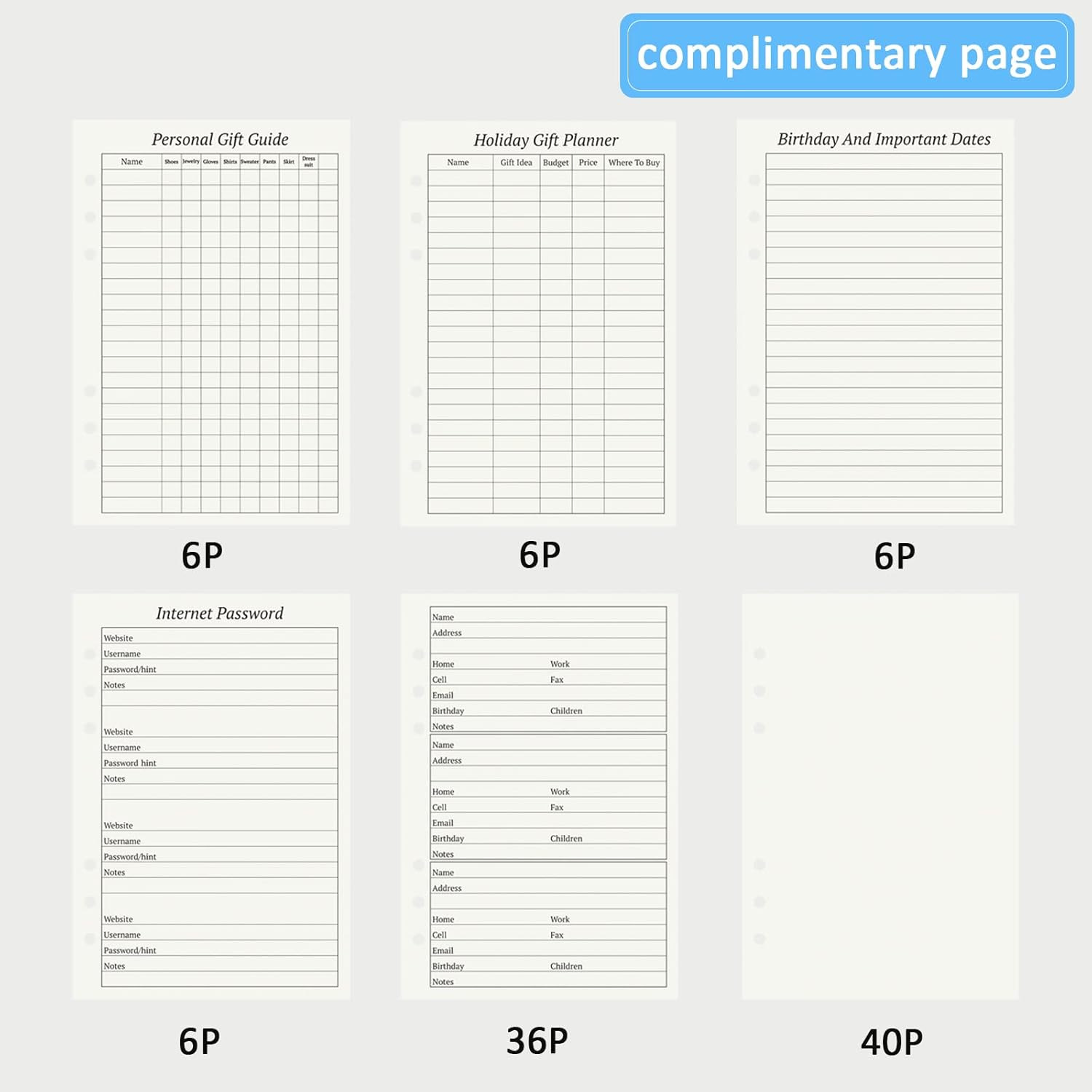 Refillable Address Book with Alphabetical Tabs, 600 Entry Spaces Large Print …