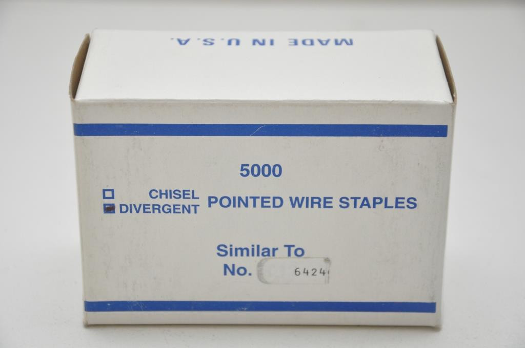 Duo-Fast 6424D 3/4″ Divergent Point Staple, 1 case of 10 boxes (Made by Zeb)
