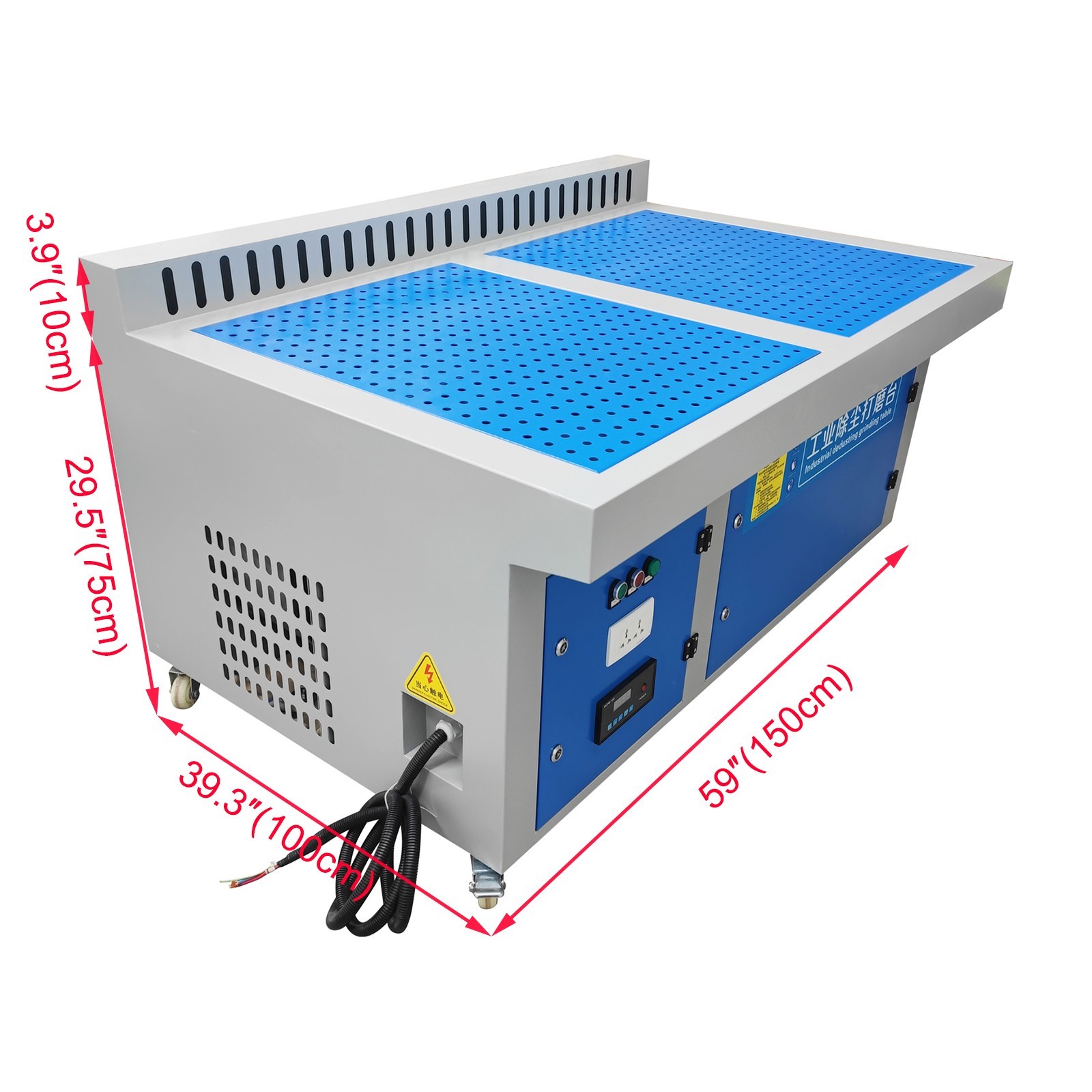 220V 3000W Industrial Dedusting Grinding Table Dust Collector Welding Station