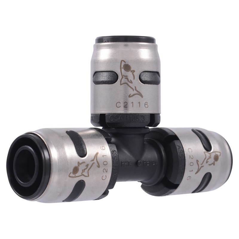 SharkBite EvoPEX 1/2 in. Push X 1/2 in. D Push Plastic Tee (6 PACK)