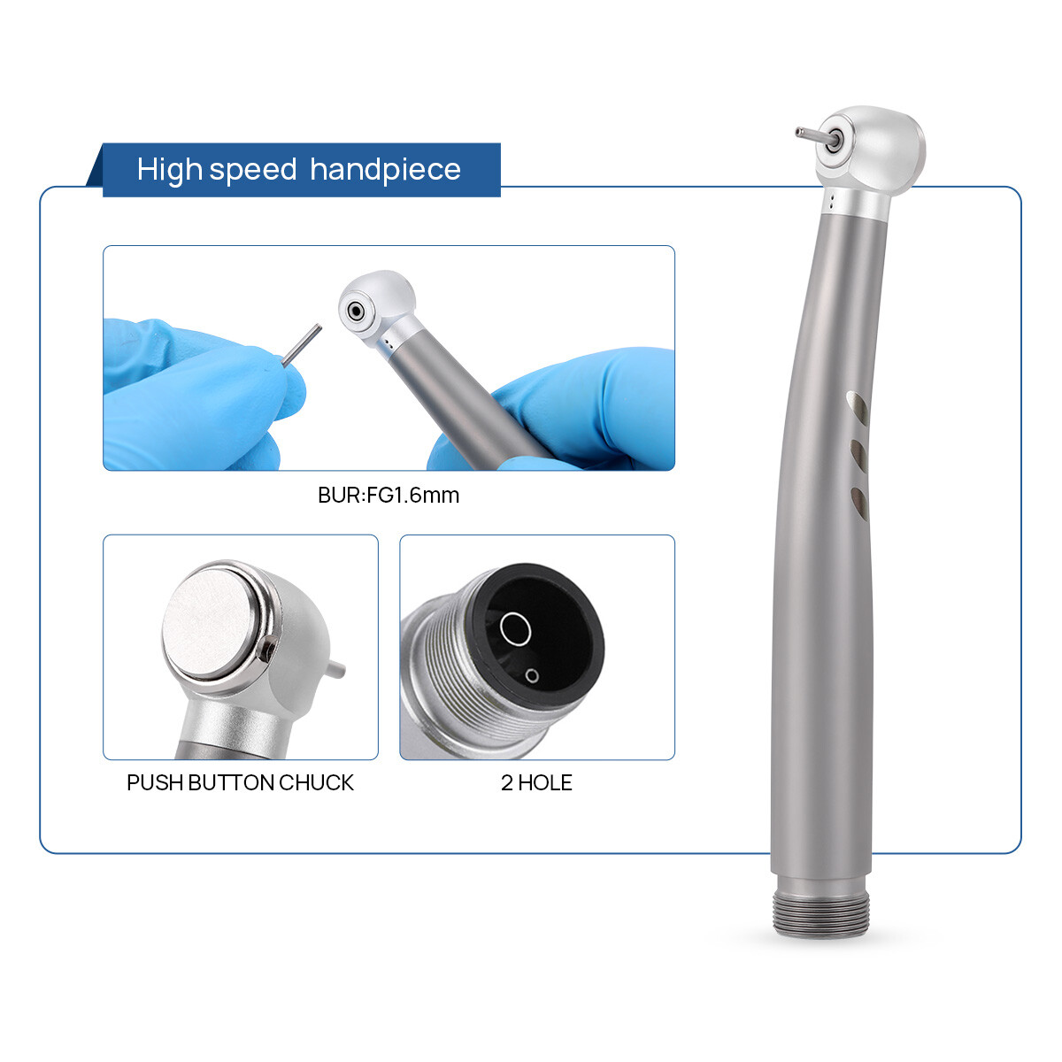 Pana Max Dental High and Low Speed Handpiece Kit 2Hole /4 Hole