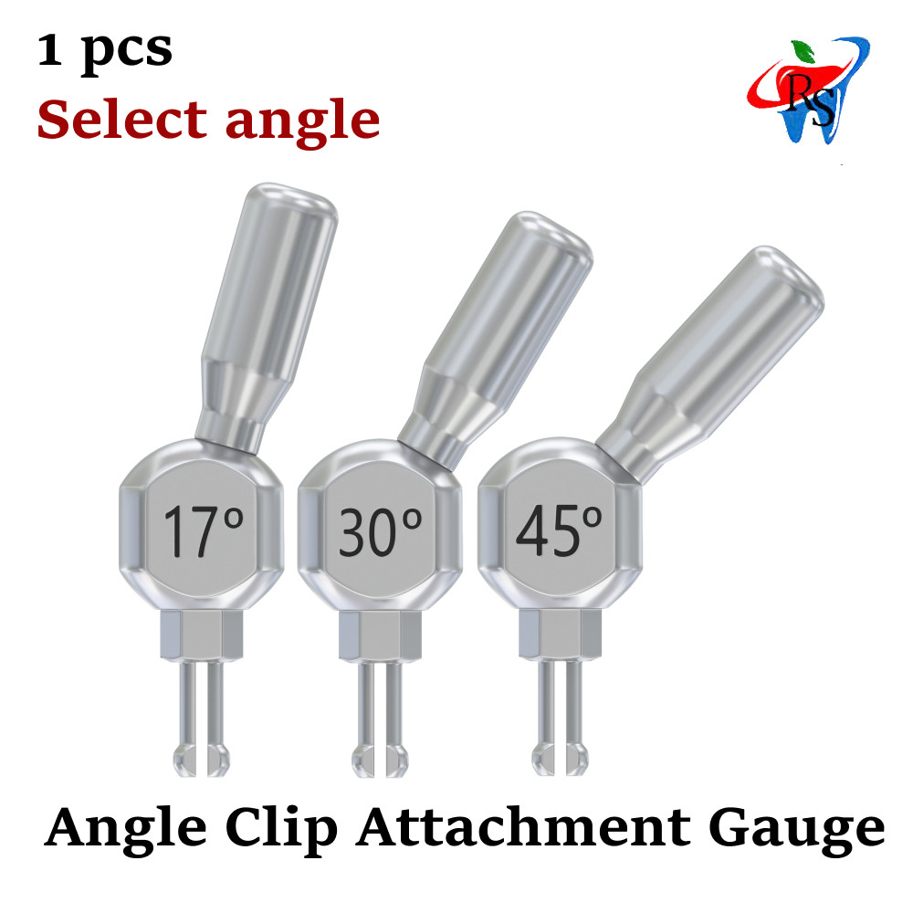 1x Dental Implant Angle Attachment Measure Angulation Implant Gauge Clip