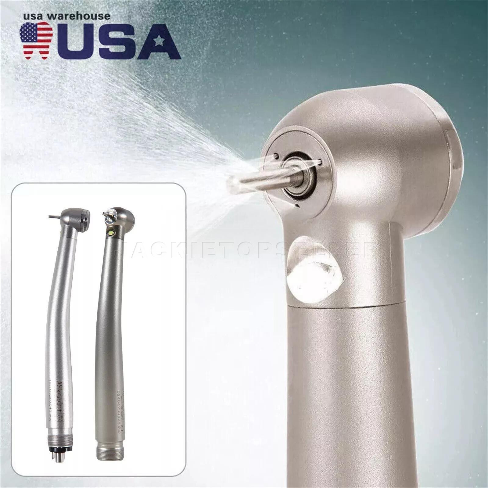 Dental Fiber Optic LED E-generator Fast High Speed Handpiece 2/4 HOLE NSK Style