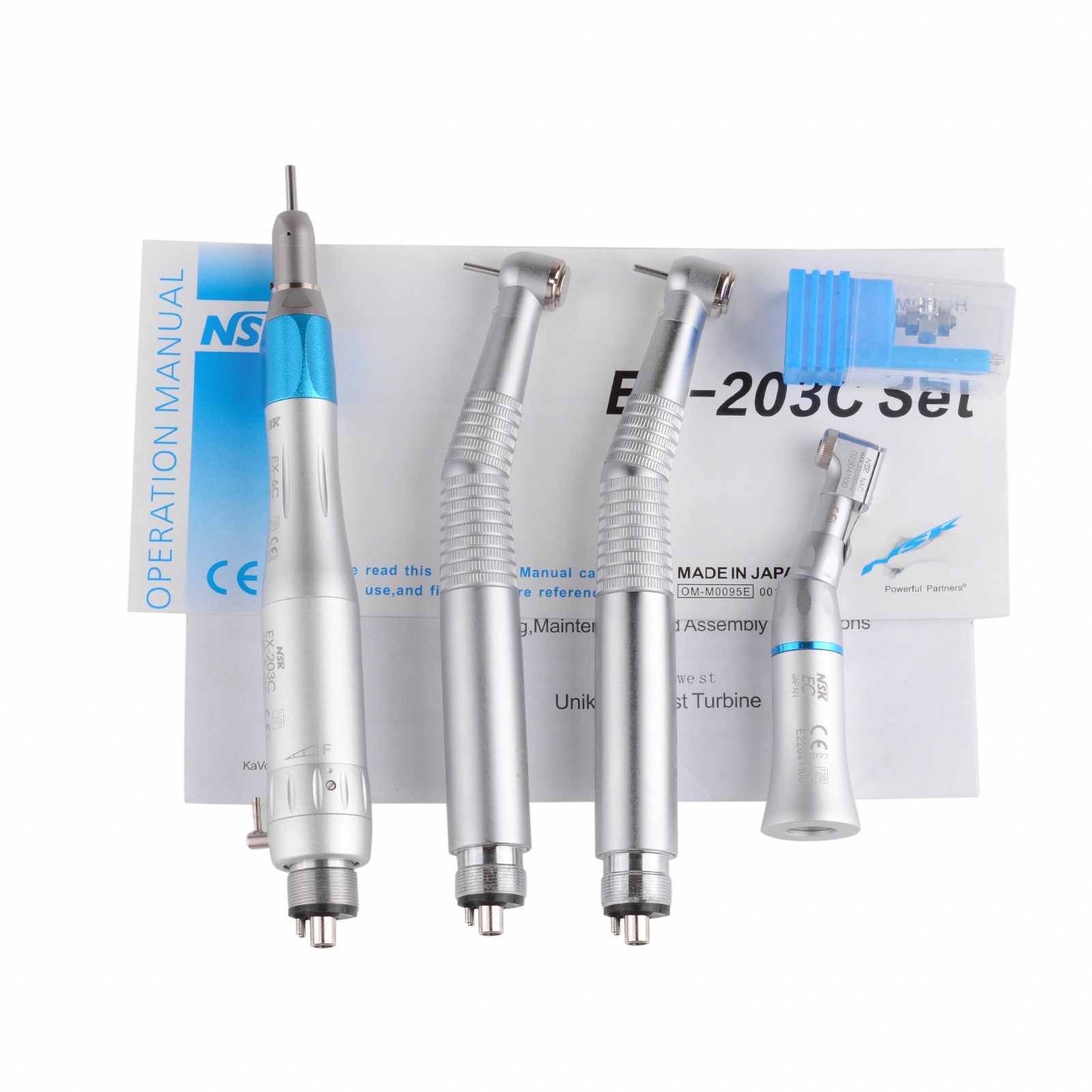 KAVO Type Dental PANA-MAX LED High Speed Handpiece+Low Speed EX203C+A Bearing 4H