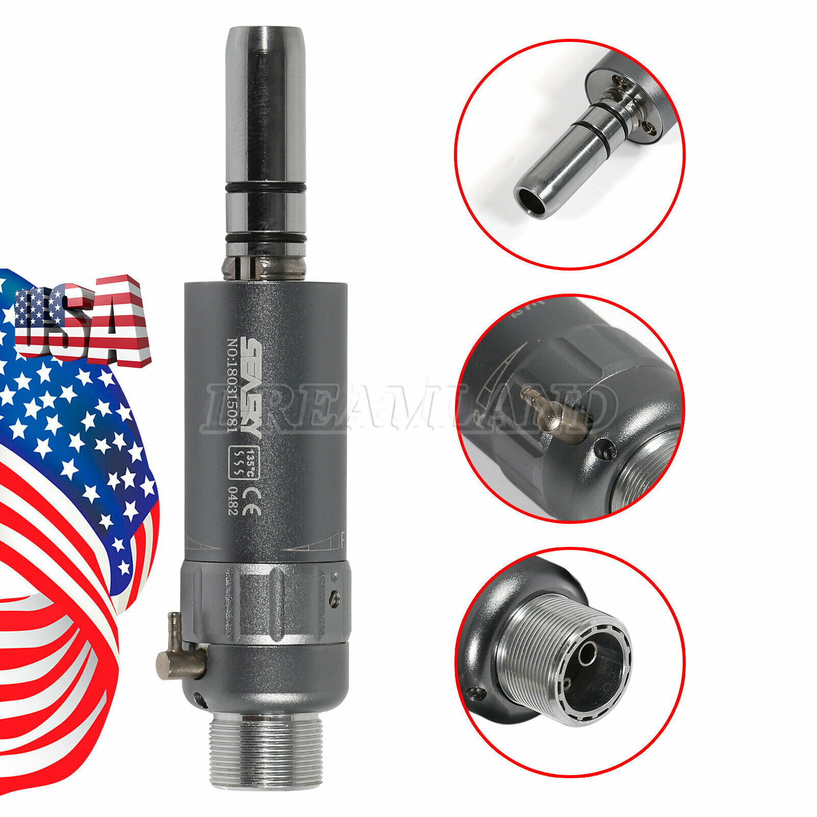 NSK Style Dental Pana Max LED High low Speed Handpiece 2 Hole Air Turbine kit SS
