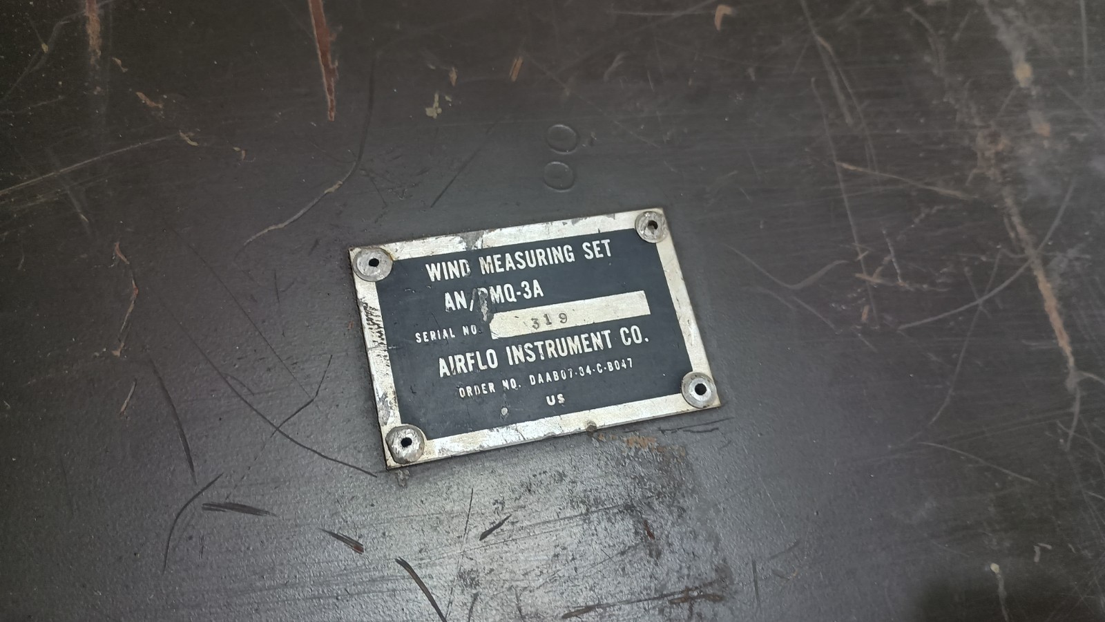 Vintage Us Army PMQ-3 Wind Measuring Instrument Wind Speed Meter Vietnam Era