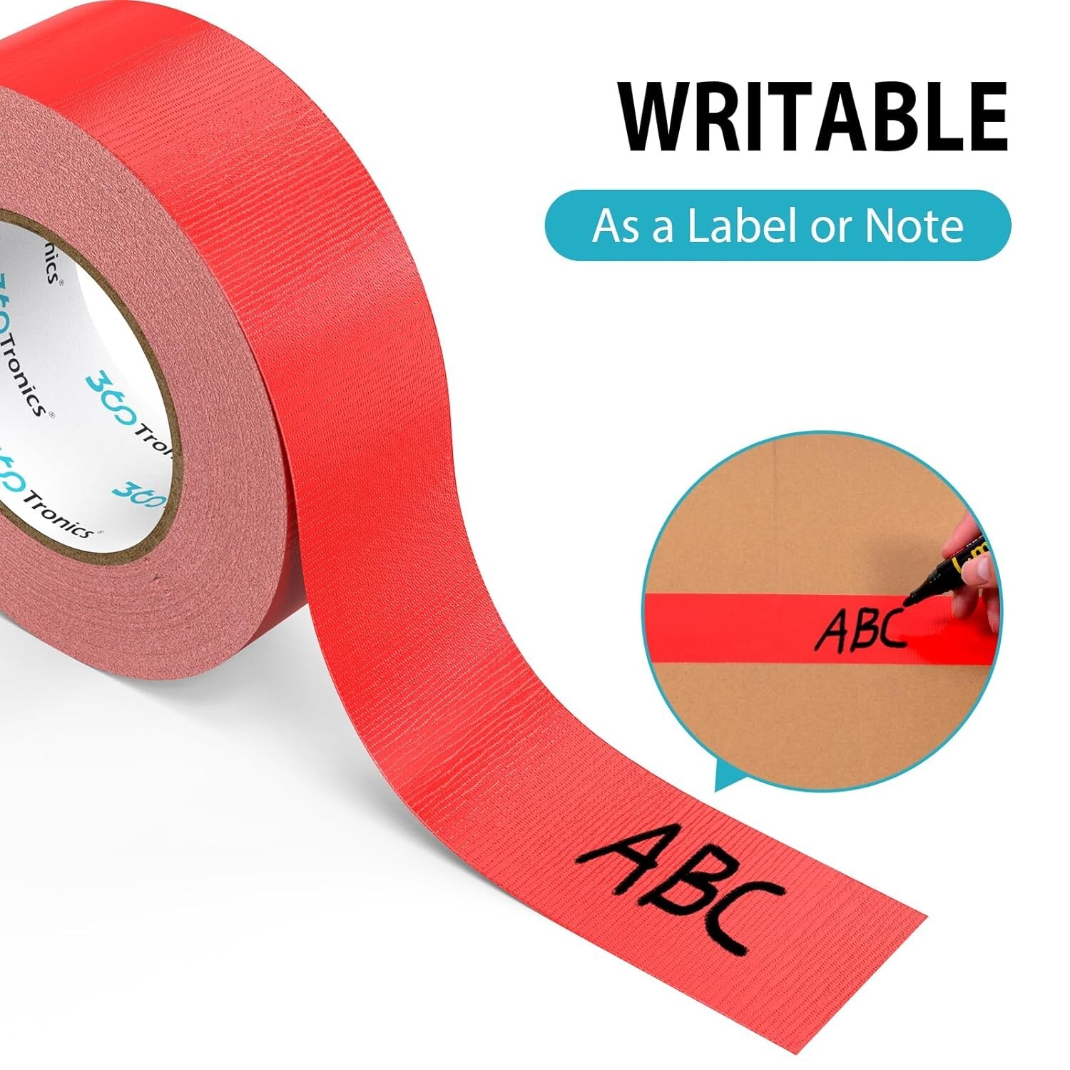 2 Rolls Red Duct Tape Heavy Duty Version, 2 in x 50 Yards Roll, 100 Yards Total