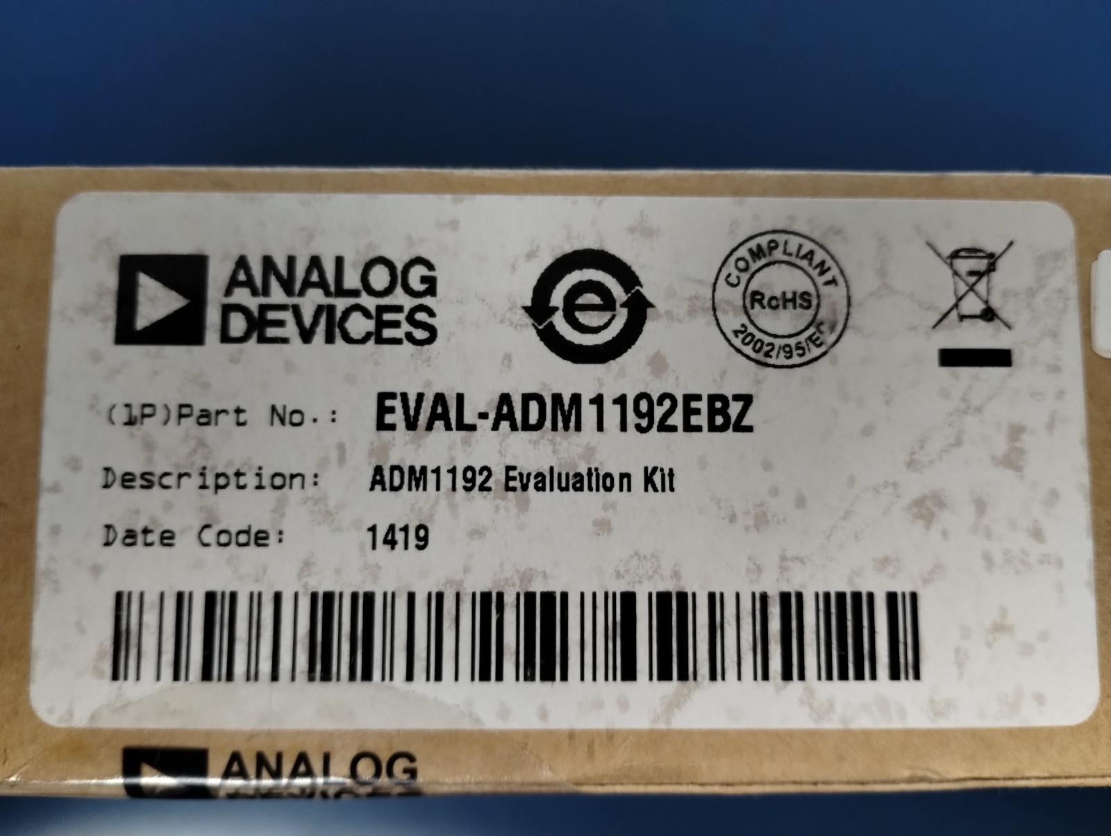 Analog Devices EVAL‑ADM1192EBZ Evaluation Board for the ADM1192