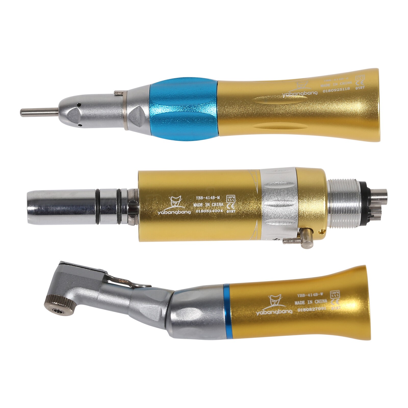USA NSK Style Dental Contra Angle Low Slow Speed Handpiece Latch Type Gold 4Hole