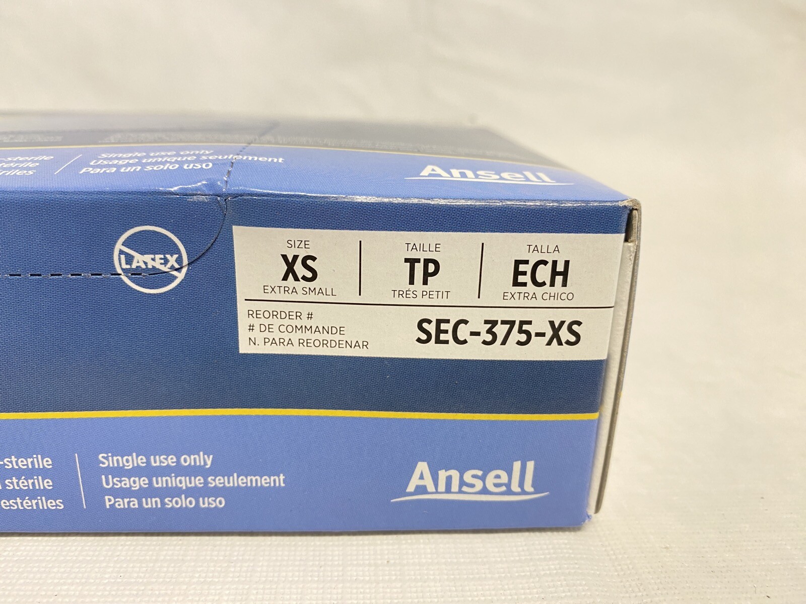 (50/Pk) ANSELL Microflex Supreno EC Nitrile Exam Gloves – XSmall – Violet Blue