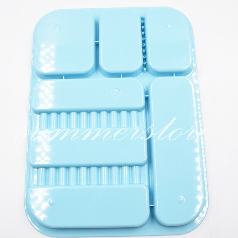 1 Pc Light Blue Dental 135ºC Autoclavable Plastic Divided Type Separate Trays
