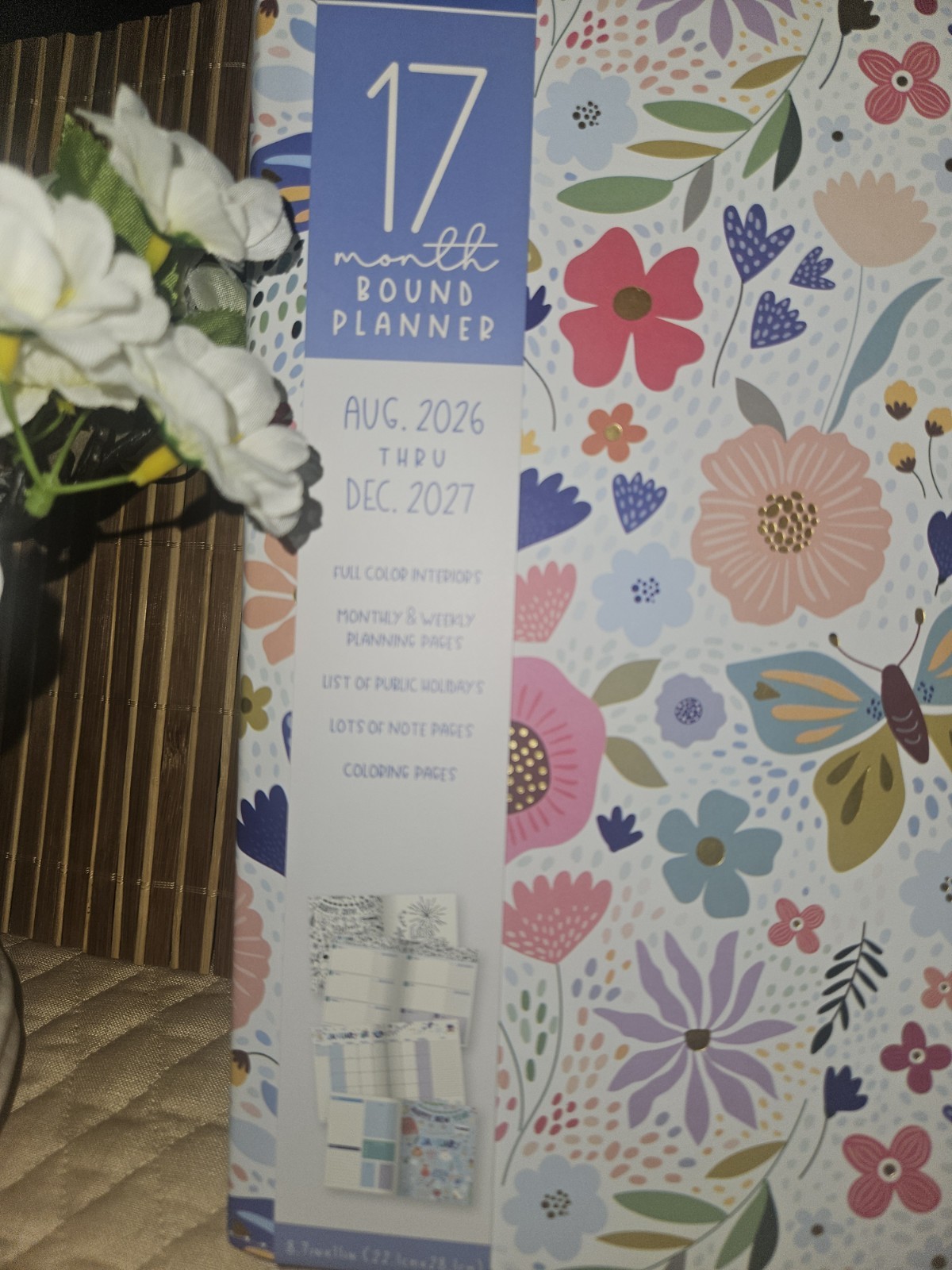 Creative Expert 17 Month BOUND Planner AUG 2026 -DEC 2027 Monthly/Weekly NEW
