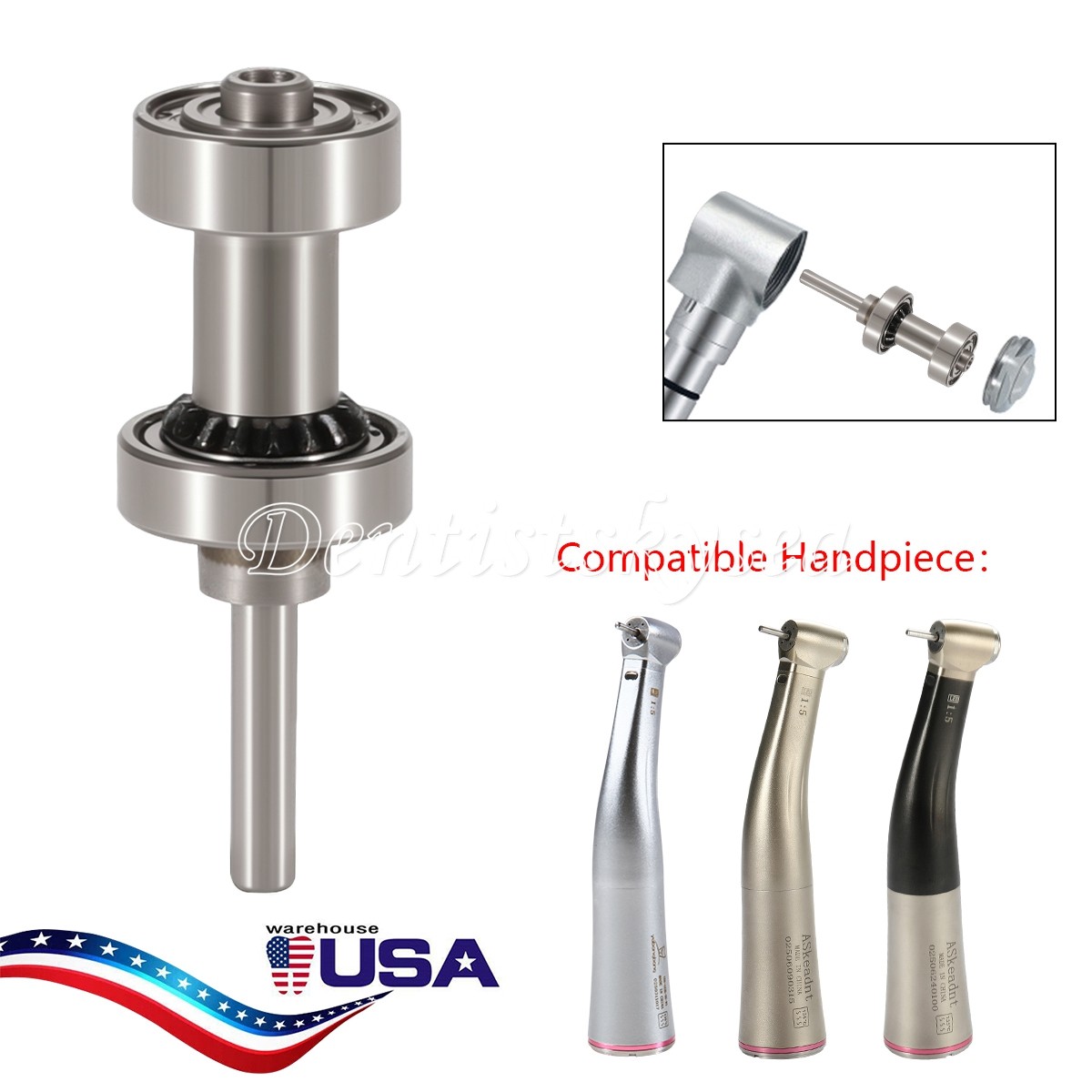 Dental Cartridge Rotor Autochuck For Mini Head 1:5 Low Speed Handpiece PR