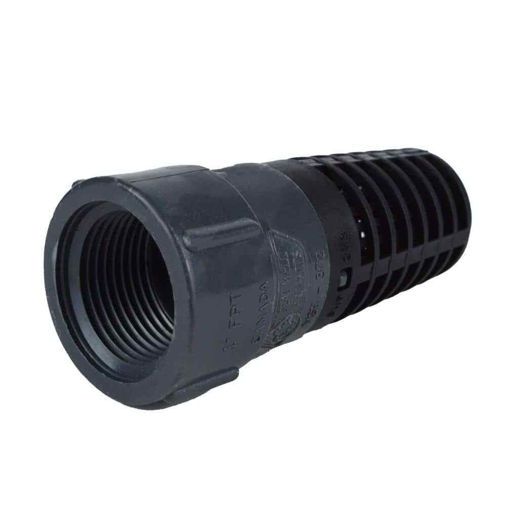 1 In. Plastic Foot Valve Works with jet and centrifugal pumps