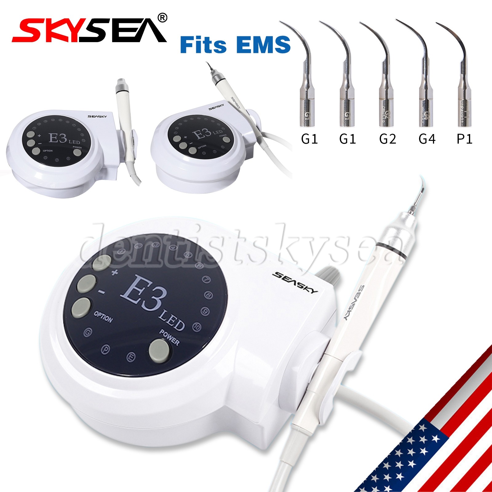 Dental Digital Control Ultrasonic Scaler with LED Detachable Handpiece VRN-A8