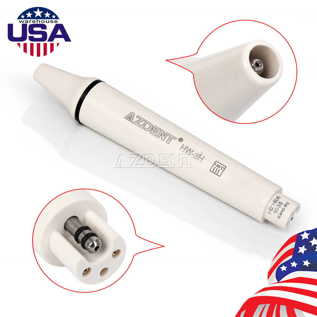 Dental Ultrasonic Piezo Scaler Handpiece LED Fit For NSK/EMS/SATELEC USA