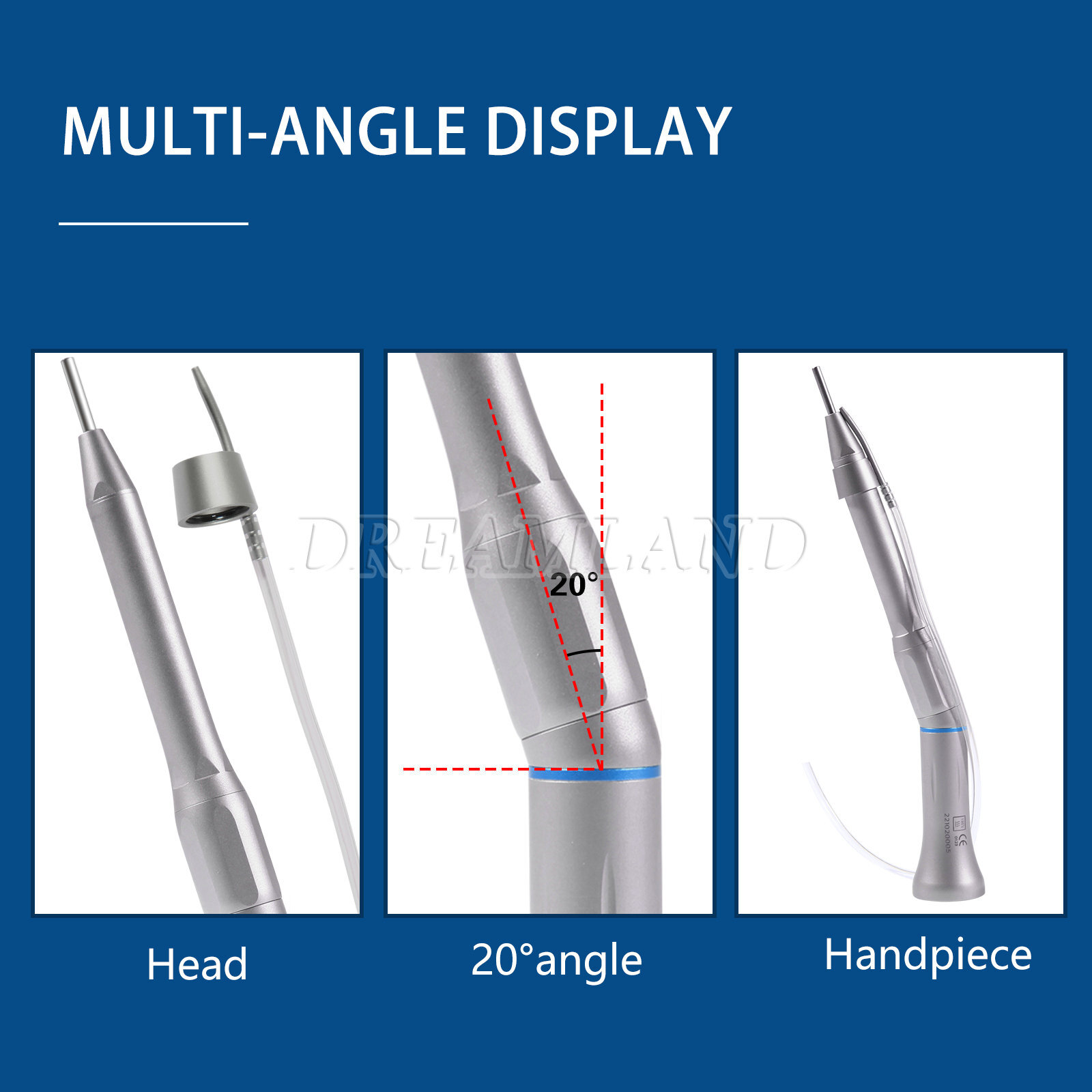 Dental 20 Degree Straight 1:1 Direct Drive Surgical Operation Contra Angle uk