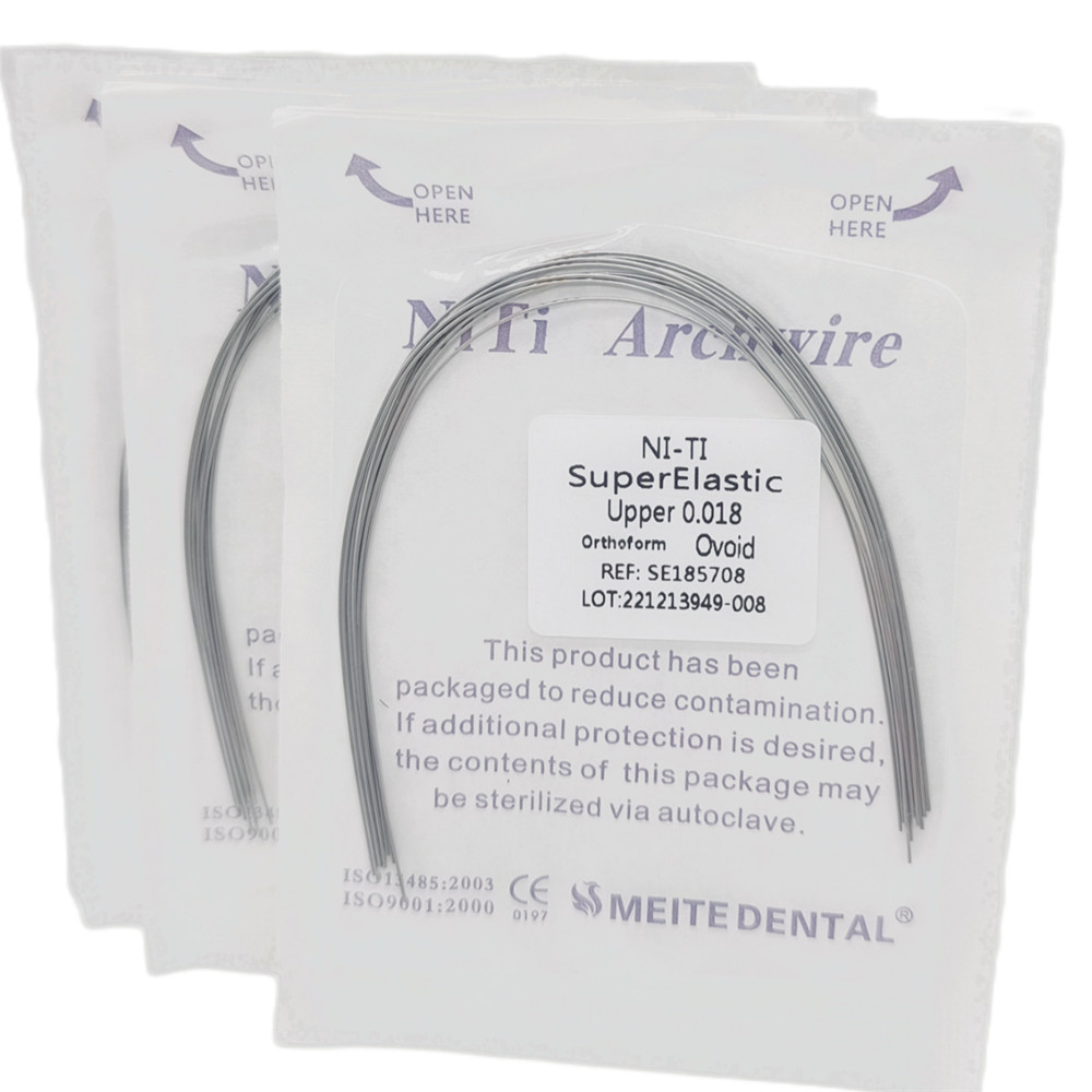 50 Packs Dental Orthodontic Super Elastic Wire Niti Round Arch Wires Ovoid Form