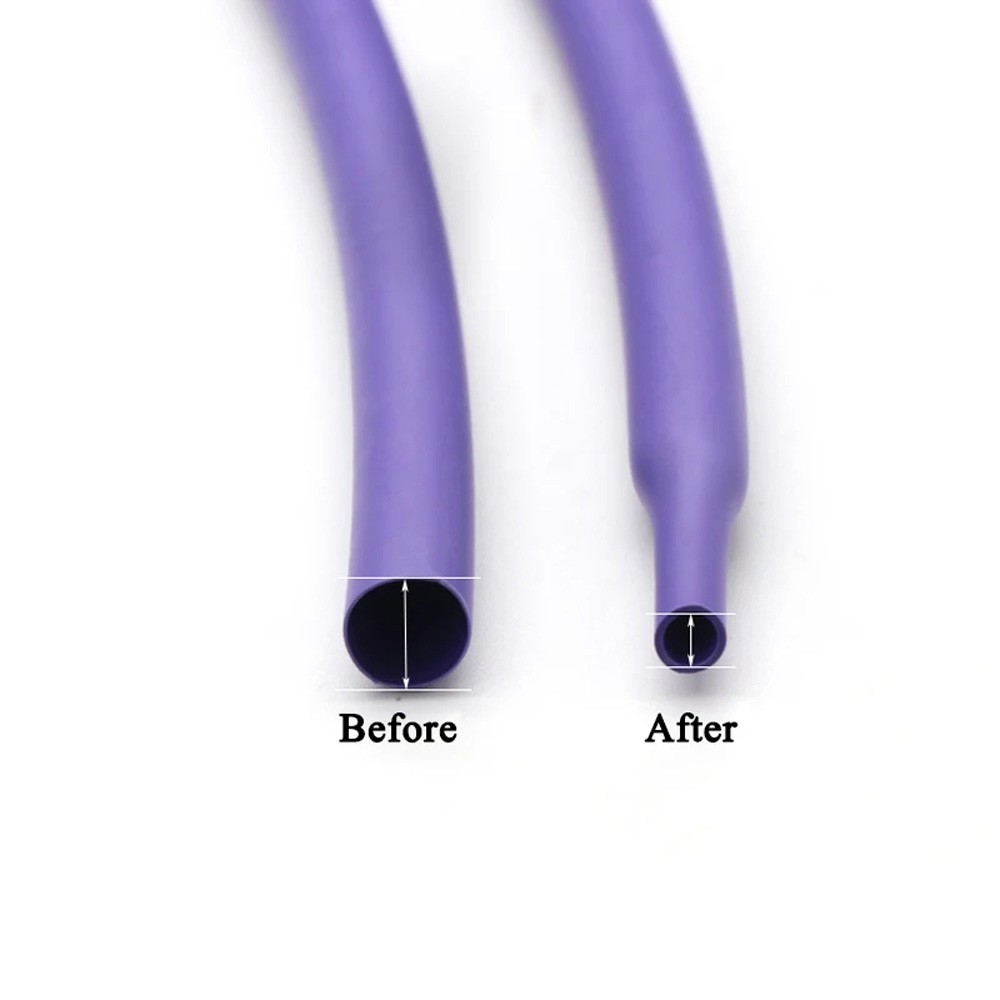 Heat Shrink Tubing 1 – 50mm Cable Heatshrink Sleeving Car 2:1 Ratio Purple