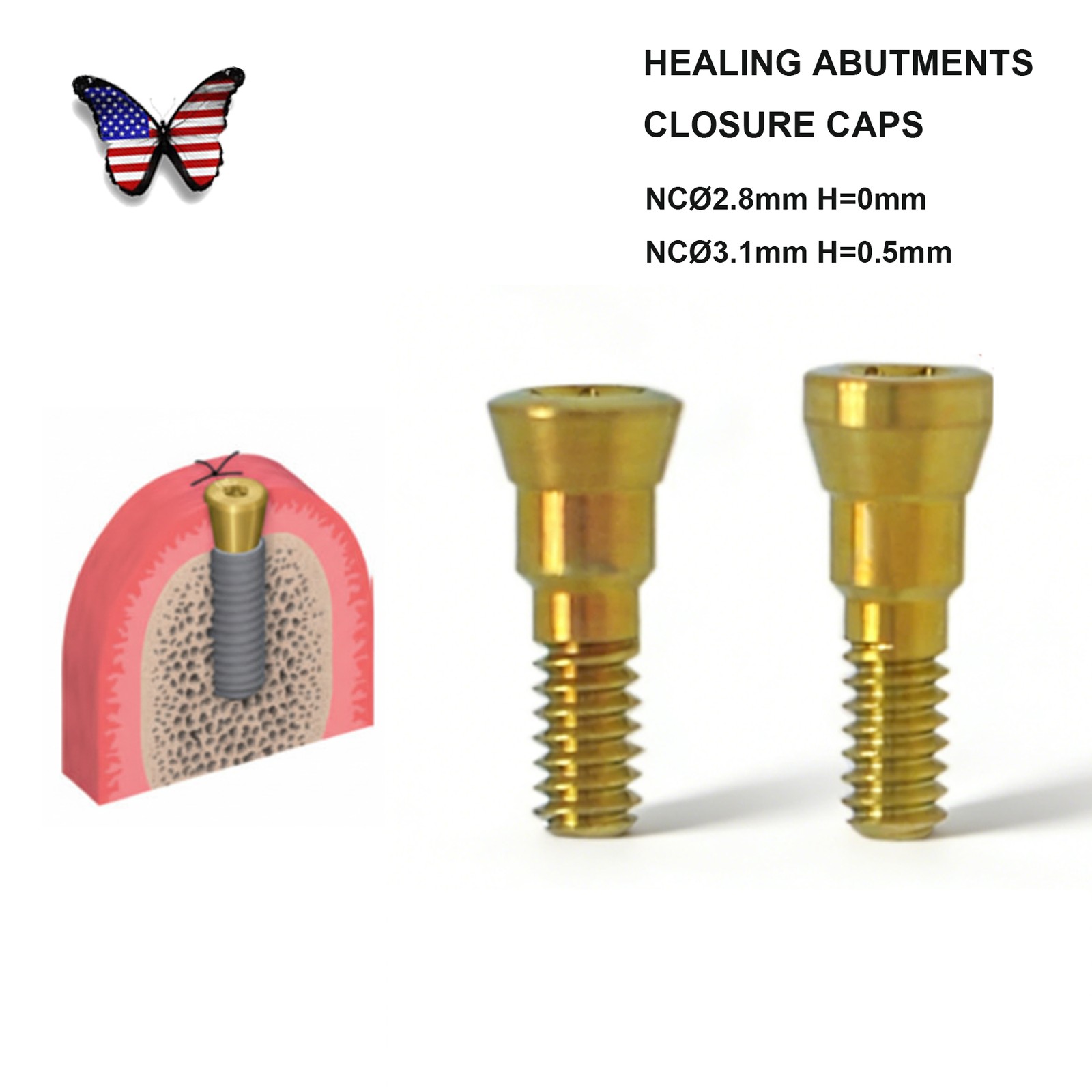 US Implant Accessories Healing Closure Abutment Fit Straumann ITI Dental Clinic