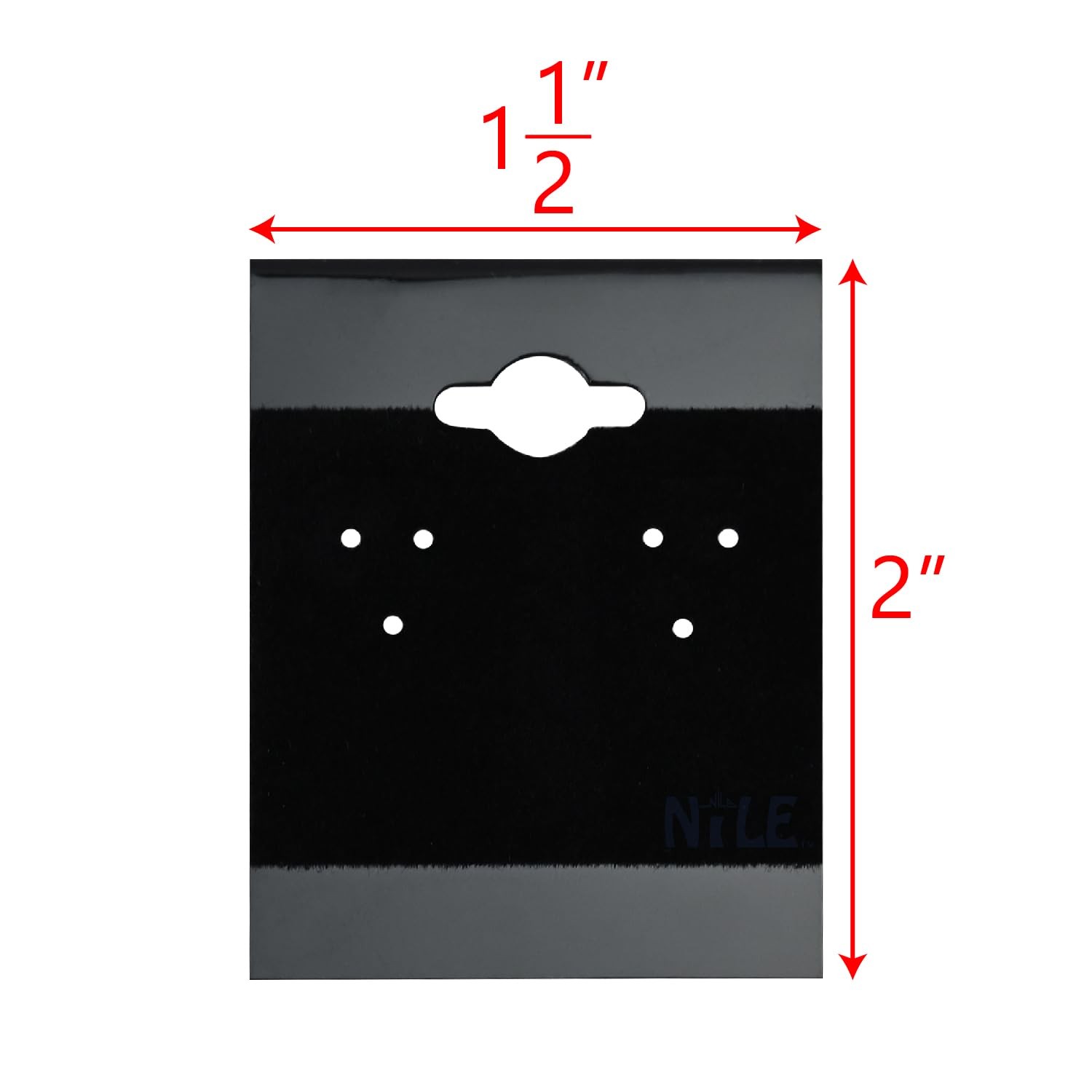 MOOCA 100 pieces of 1.5 x 2-inch plain black velvet 1 1/2″W x 2″H, Black
