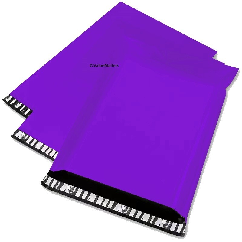 100 14.5×19 PURPLE Poly Mailers Shipping Envelopes Couture Boutique Quality Bags