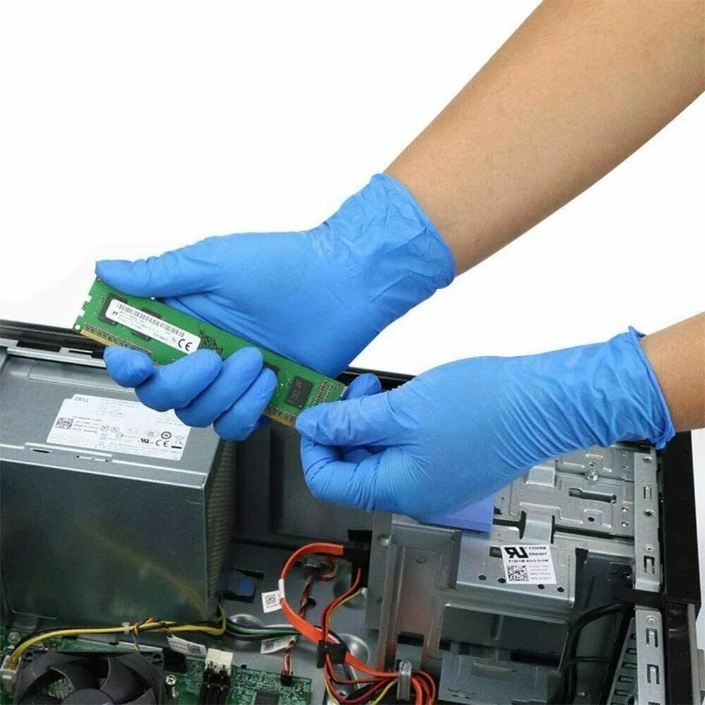 BLUE Nitrile Exam Glove 4 Mil Latex&Powder Free S/M/ L/ XL Size 1000 Pcs Gloves